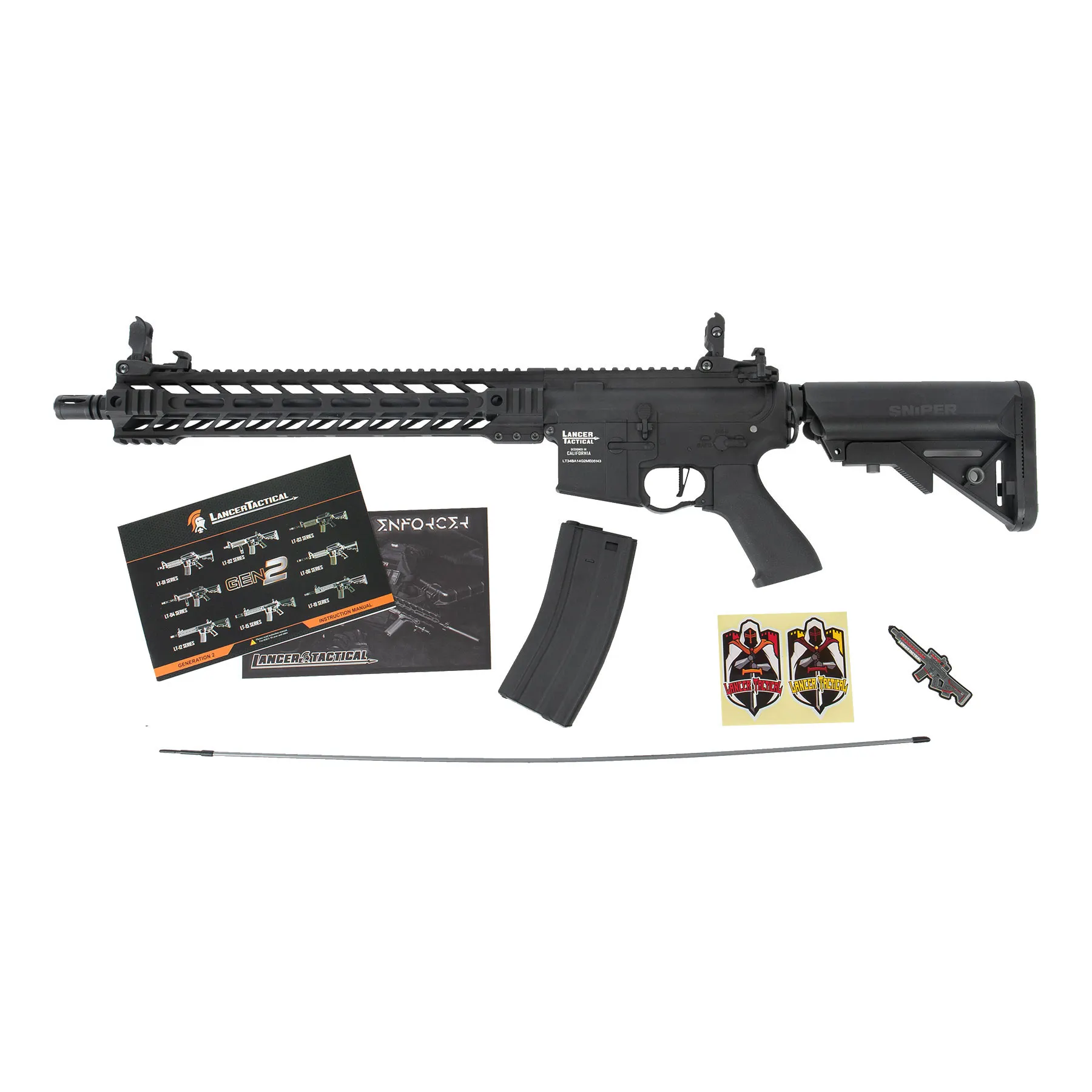 Enforcer Battle Hawk 14" (S)AEG, Black Enforcer Battle Hawk 14" (S)AEG, Black
