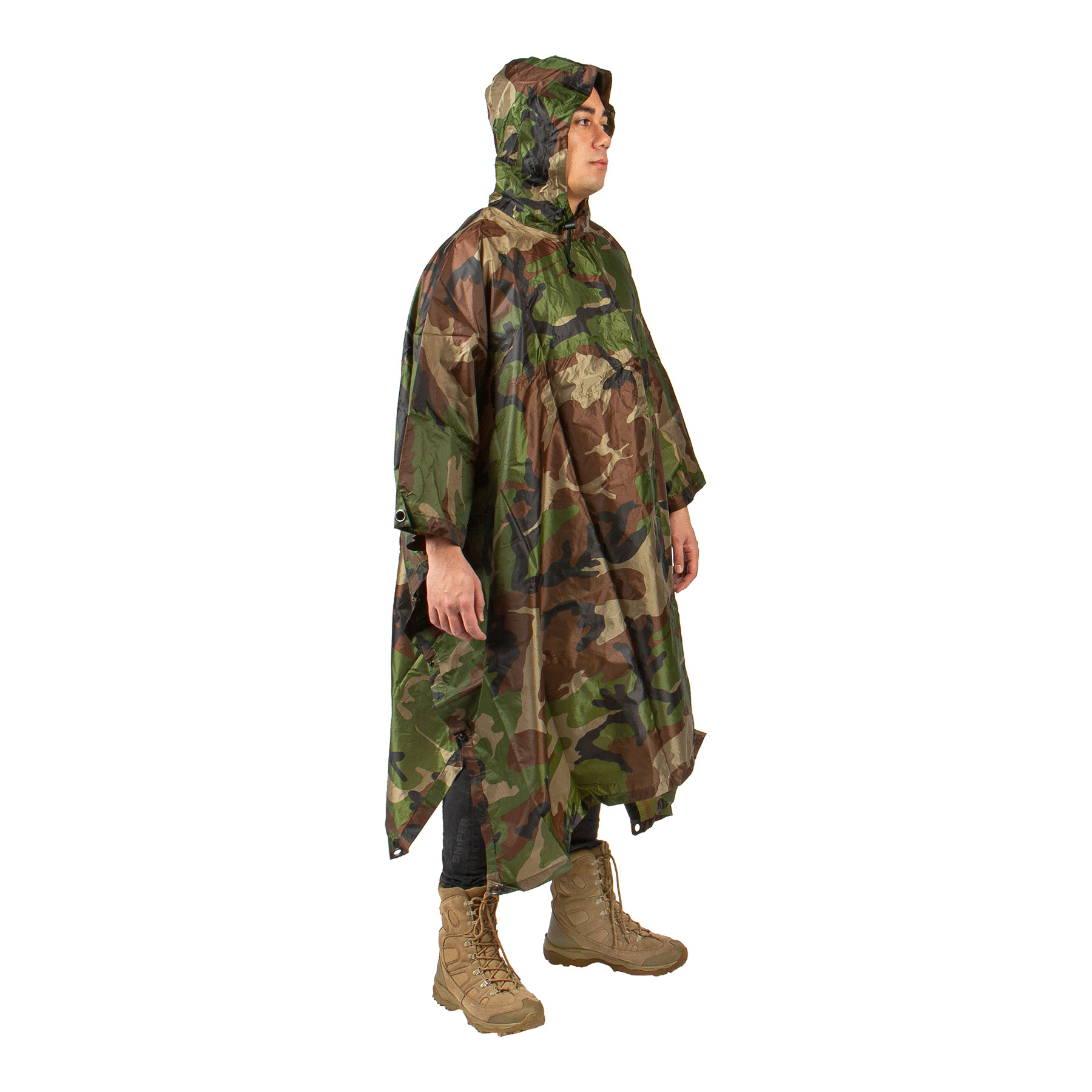 Poncho Ripstop, Woodland