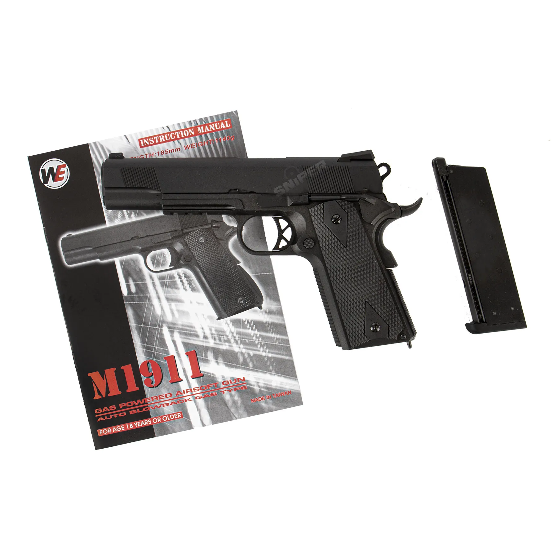 WE M1911 Tactical V3 Full Metal GBB Softair