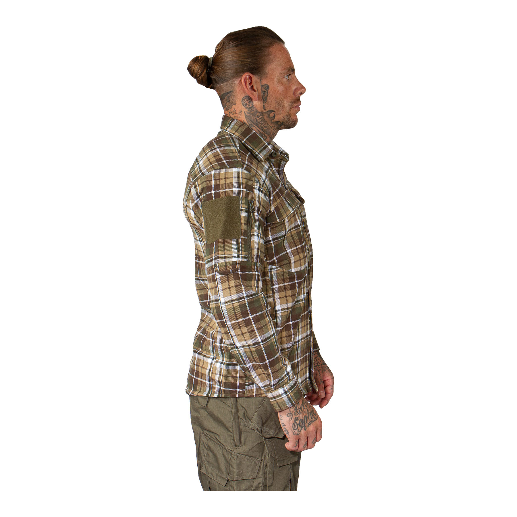 Contractor Shirt, Brown & Green M