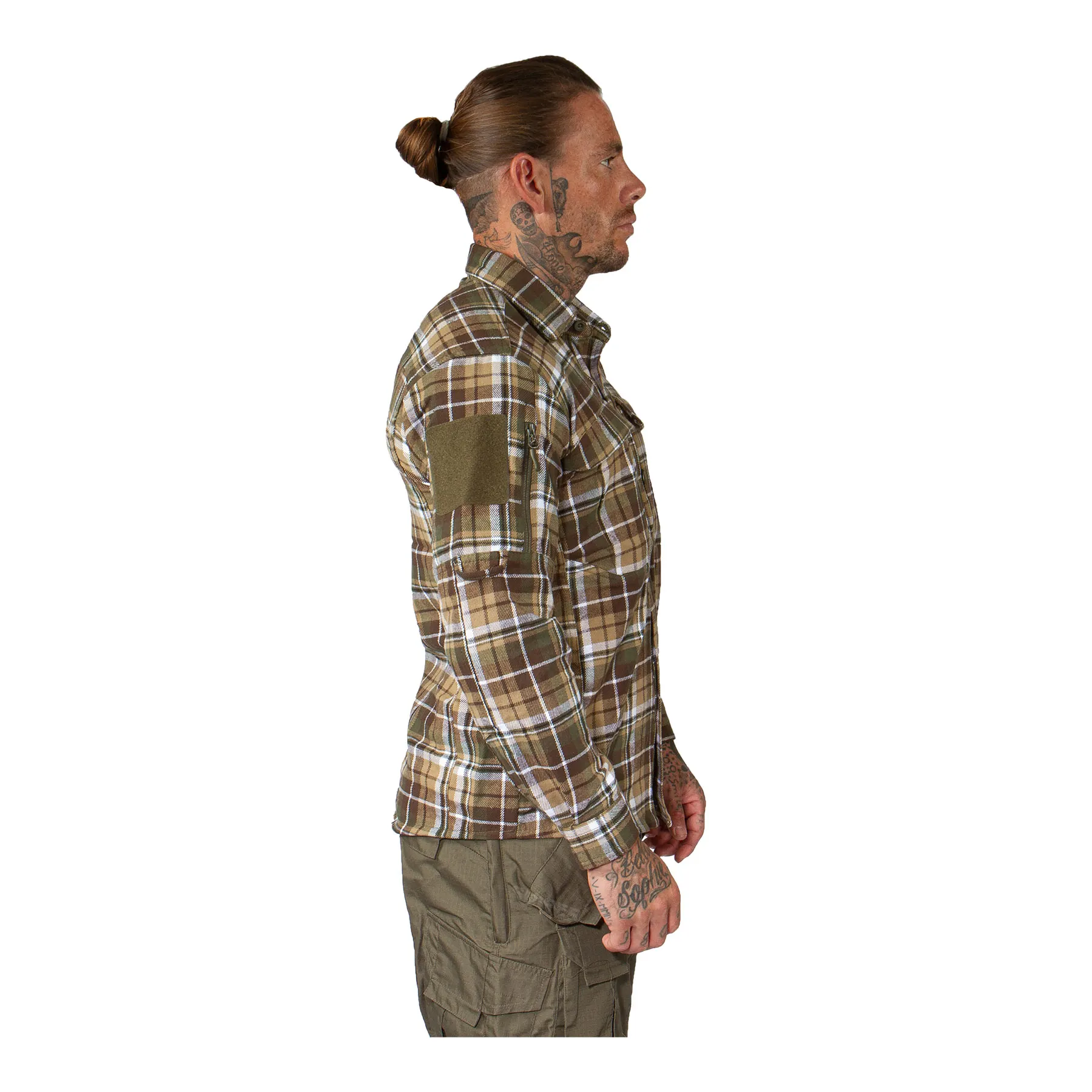 Contractor Shirt, Brown & Green Contractor Shirt, Brown & Green M