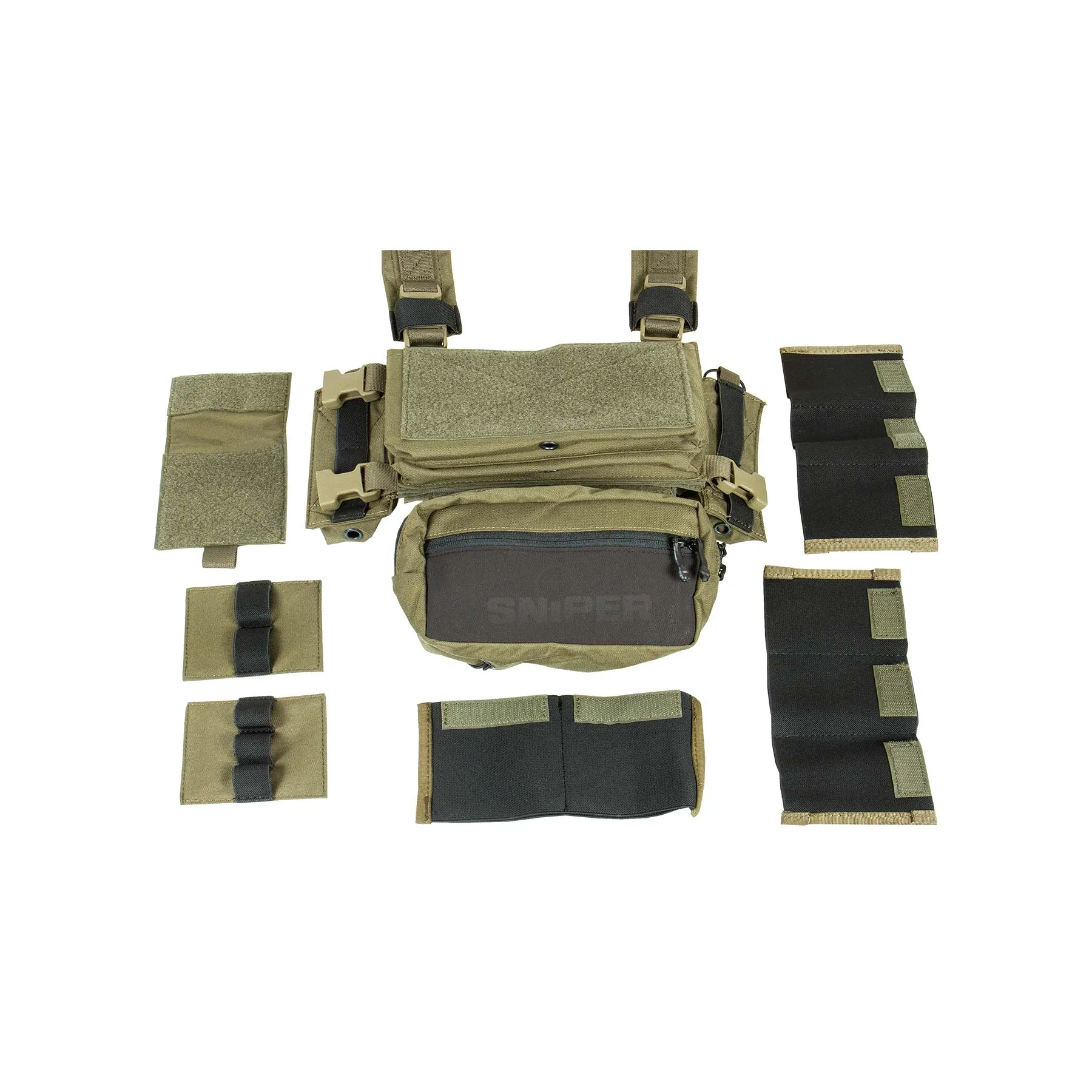 Micro Fight Chissis MK3 Chest Rig, Ranger Green