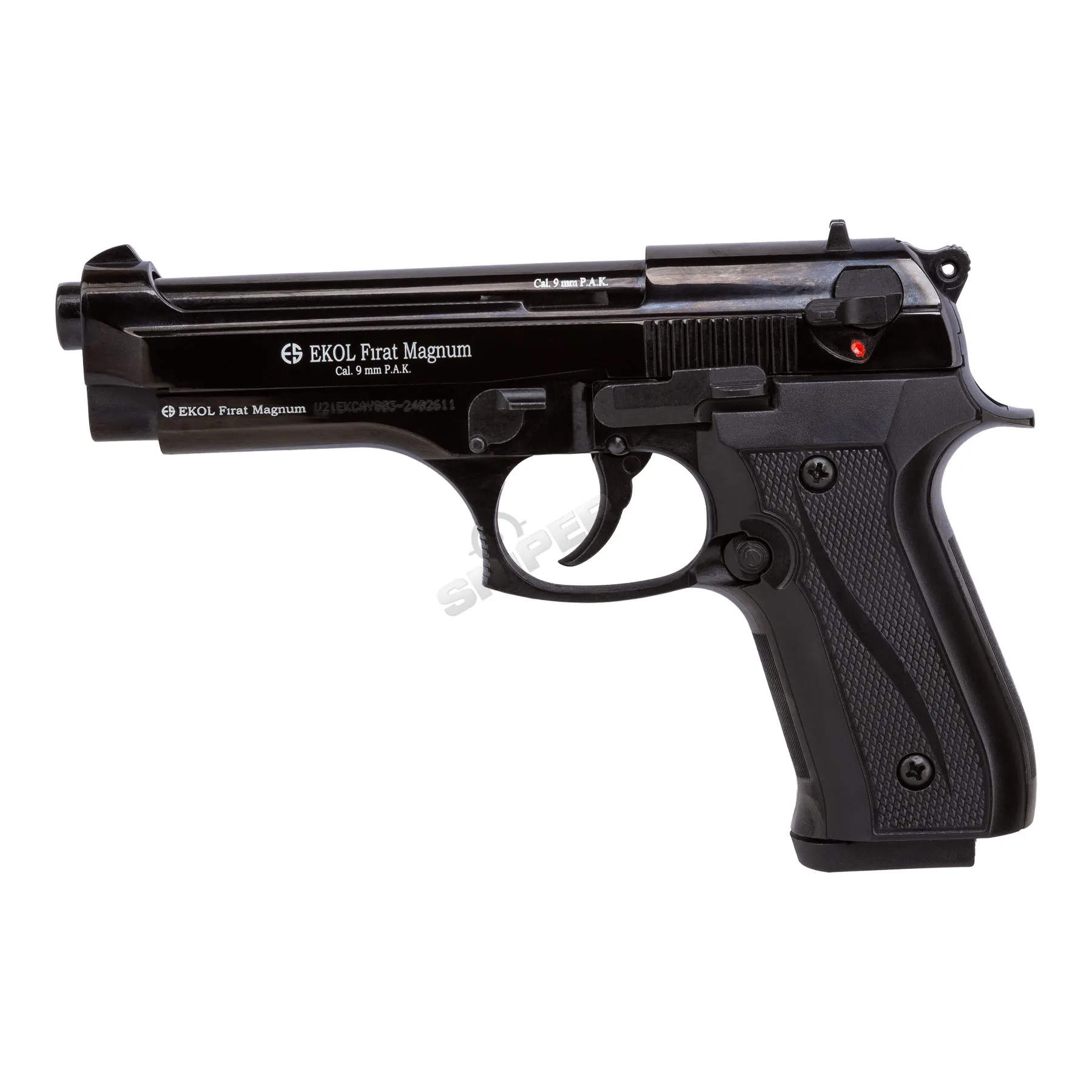 Silvester Bundle #1 EKOL Firat 9mm P.A.K. Schreckschusspistole, Black EKOL Firat 9mm P.A.K. Schreckschusspistole, Black