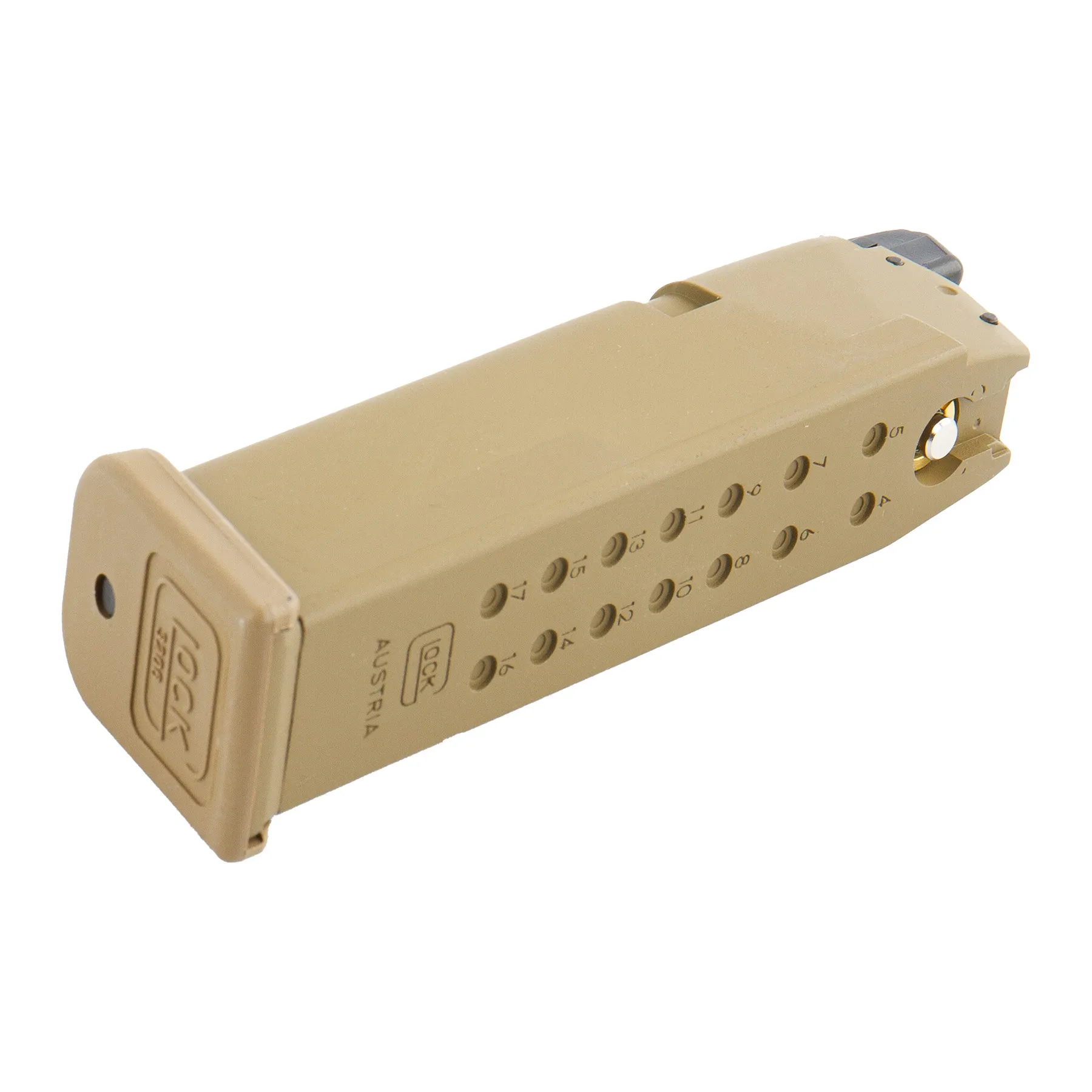 Glock 19X GBB Ersatzmagazin Tan Softair Glock 19X GBB Ersatzmagazin Tan Softair