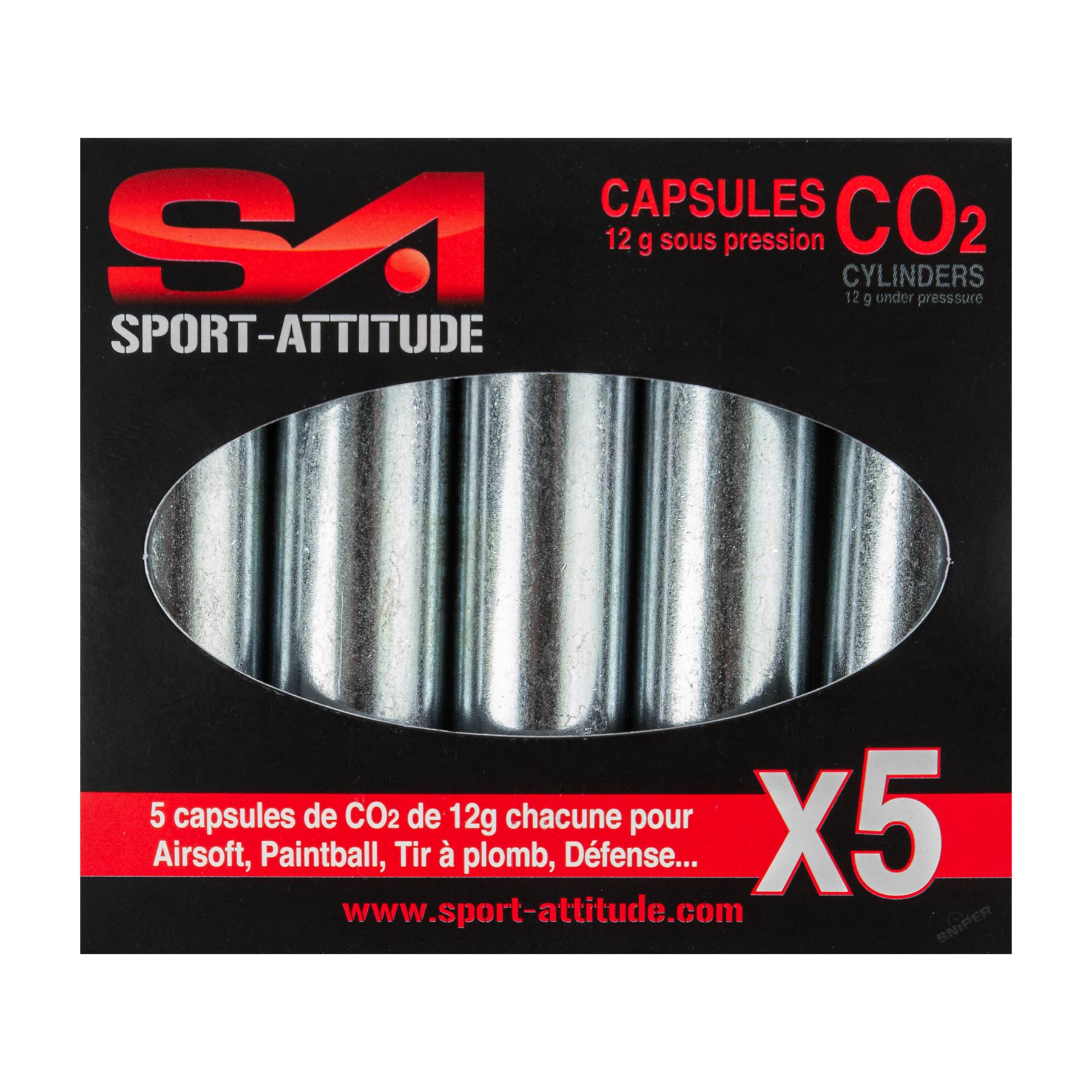 SA 12g. Co2 Kapseln, 5er Pack