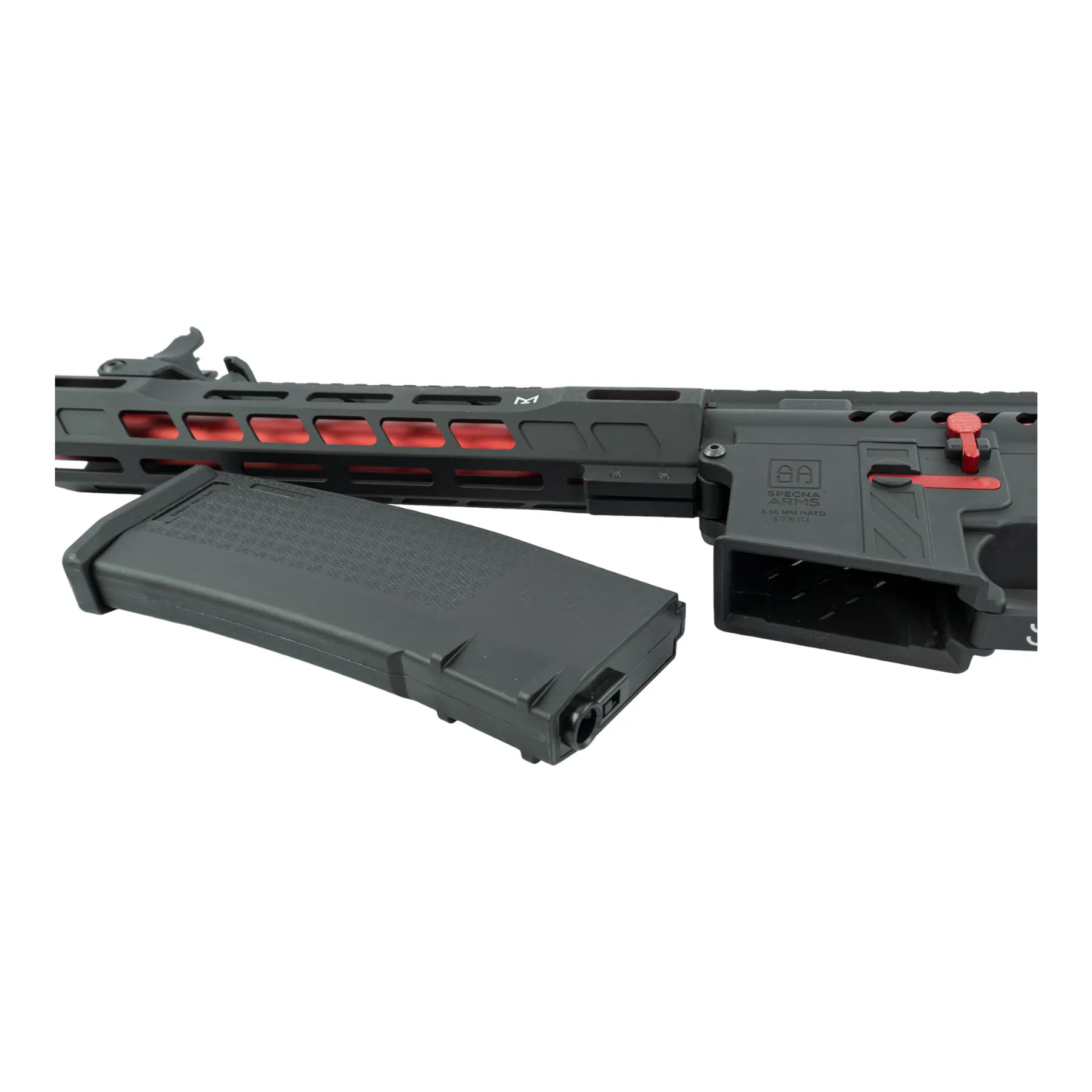 SA-E39 PDW Edge < 0,5 Joule Softair Gewehr, Black/Red