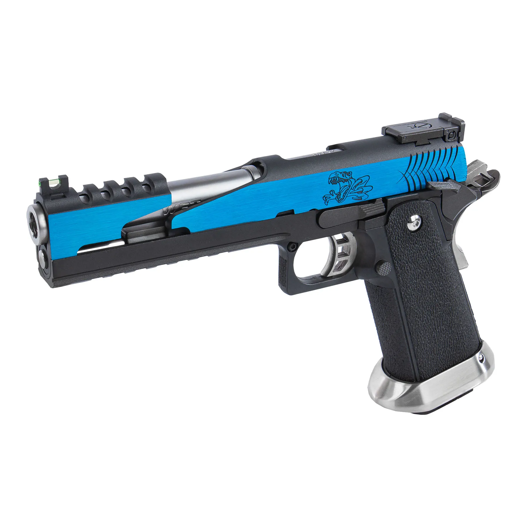 WE Hi-Capa 6 T-Rex Customs Blue GBB Softair Pistole