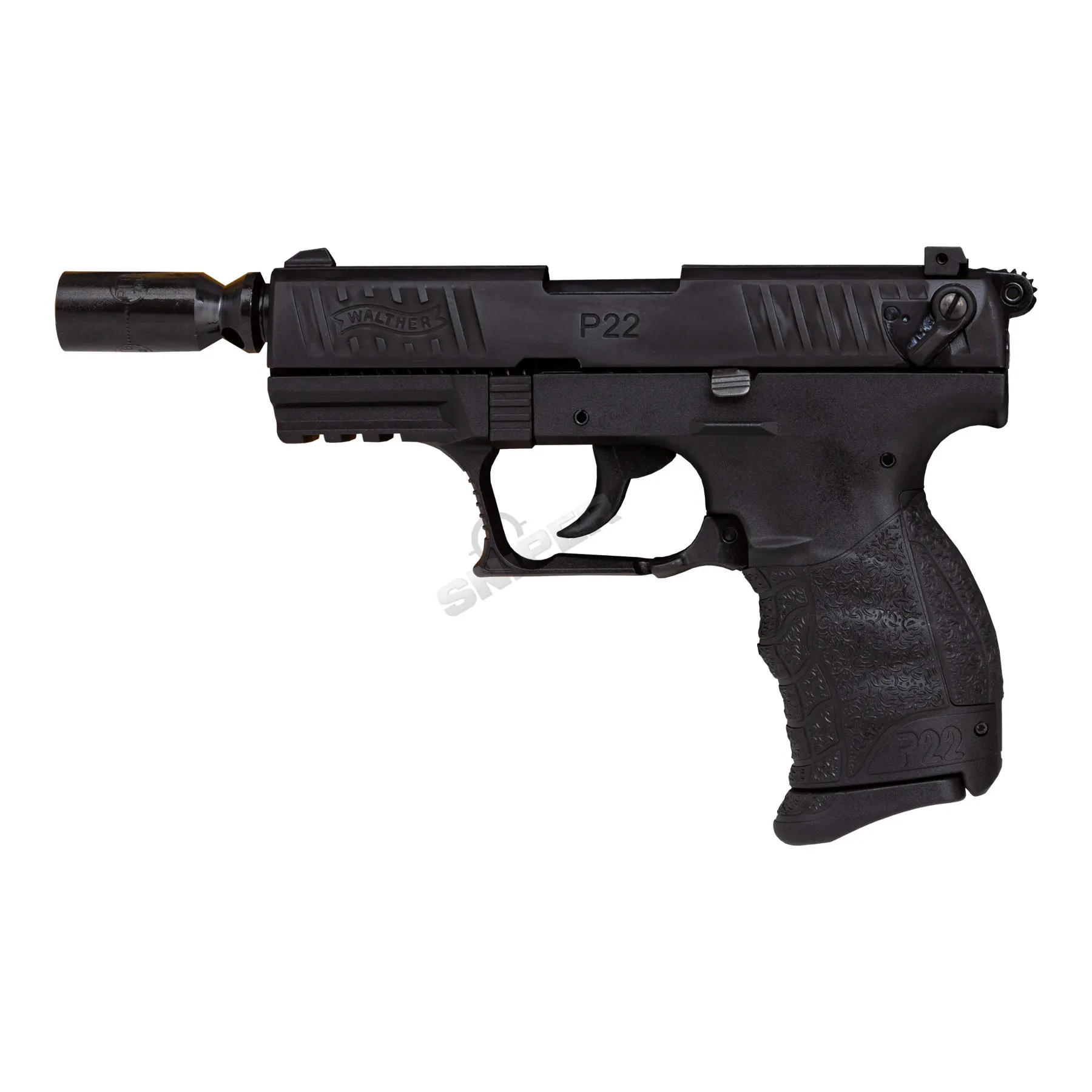 Walther P22Q 9mm P.A.K. Schreckschusspistole R2D-Kit, Black