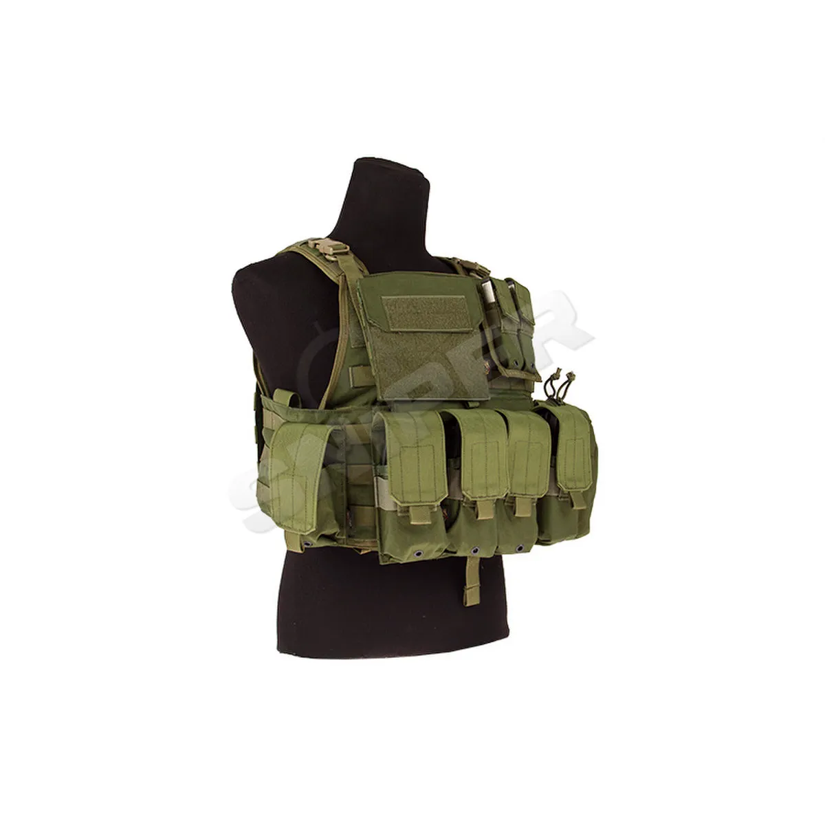 MOLLE Plate Carrier with Pouch Set, OD Green