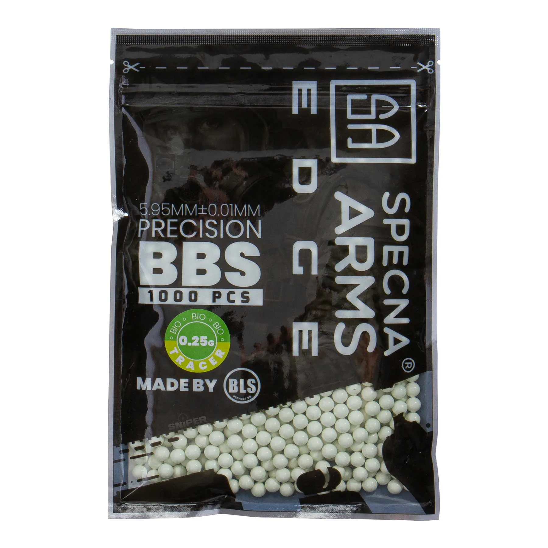 Specna Arms Edge 0,25g Tracer Bio BBs Grün, 1000rds