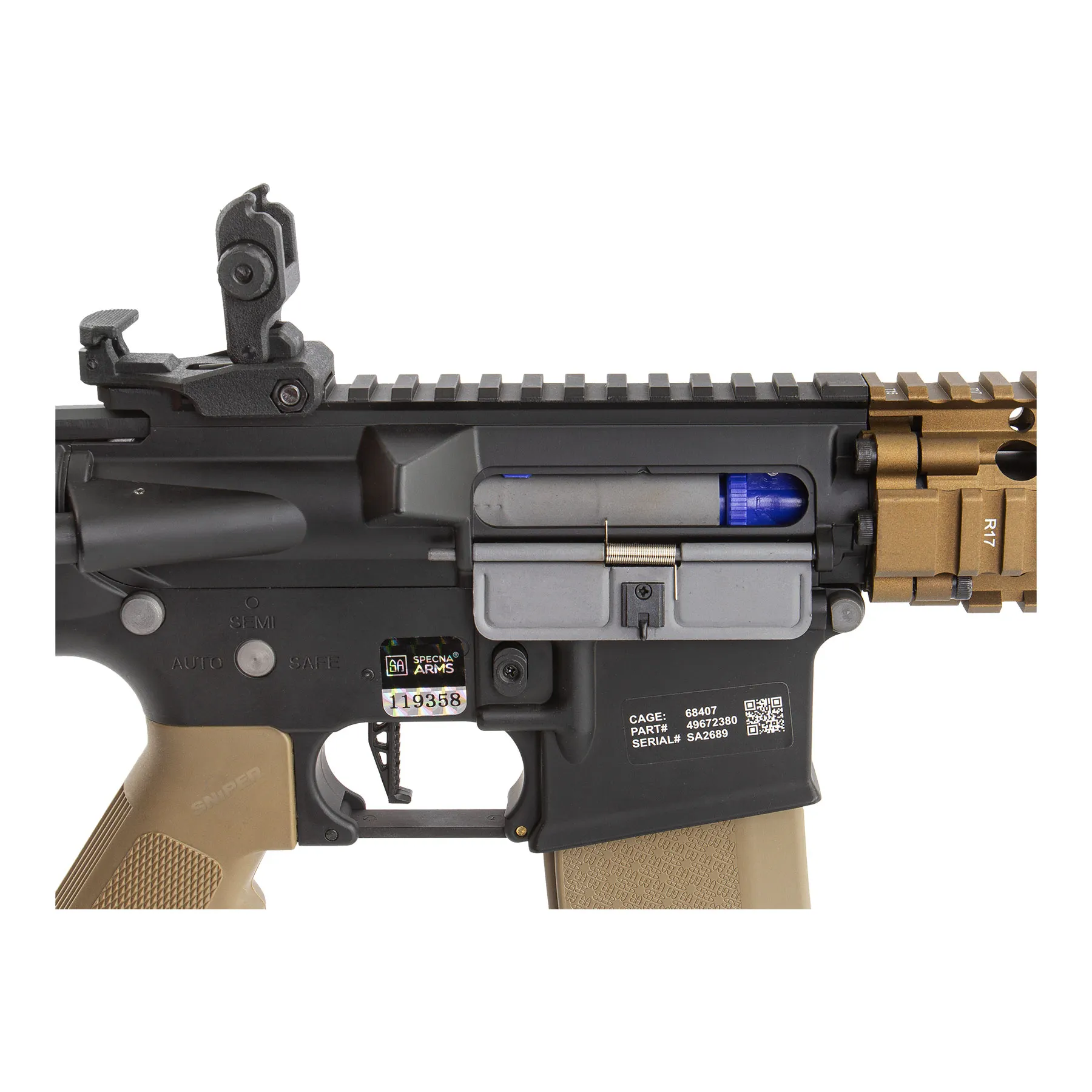 SA-E19 Edge 2.0 Daniel Defense MK18 (S)AEG, Chaos Bronze