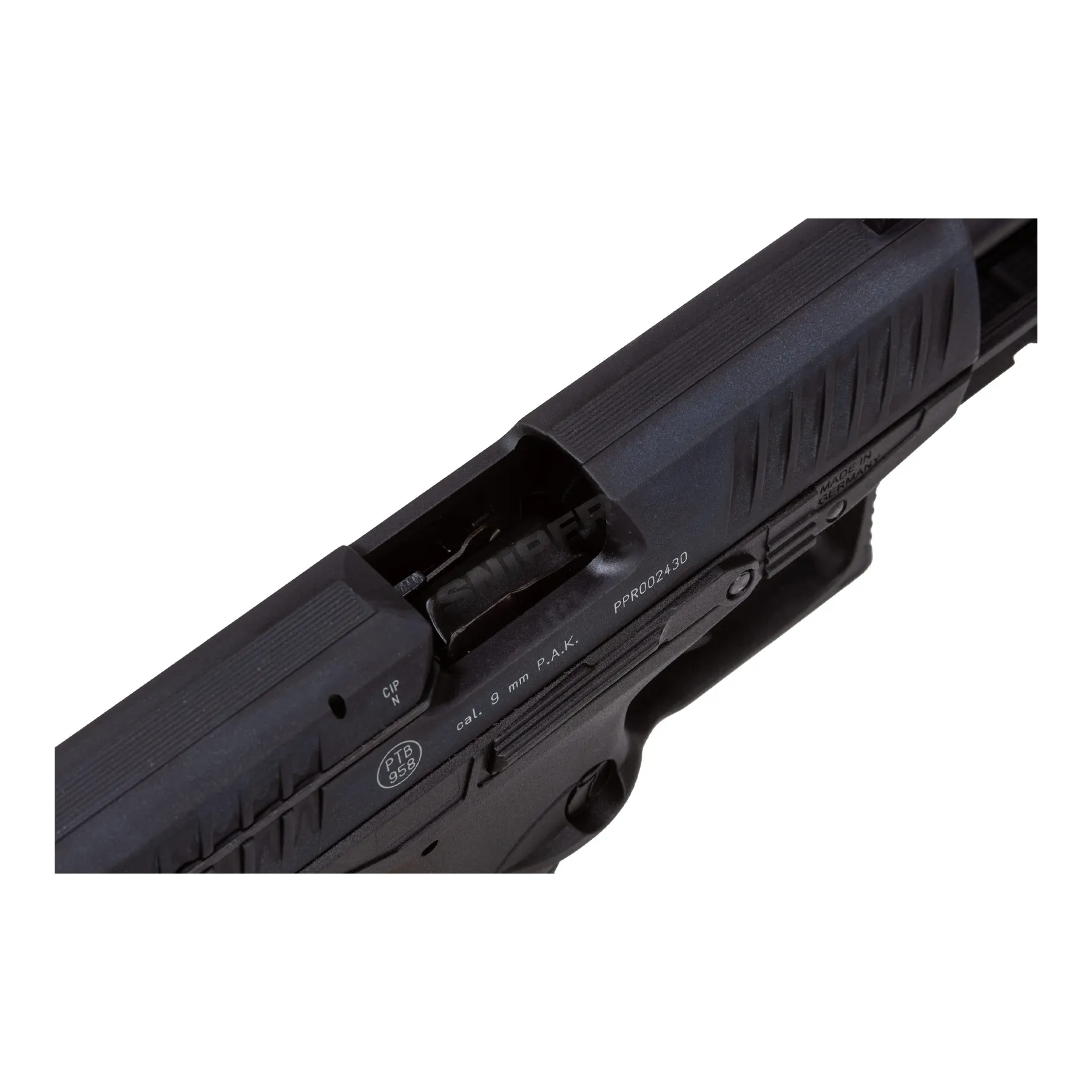 Walther PPQ M2 Navy 9mm P.A.K. Schreckschusspistole, Black Walther PPQ M2 Navy 9mm P.A.K. Schreckschusspistole, Black