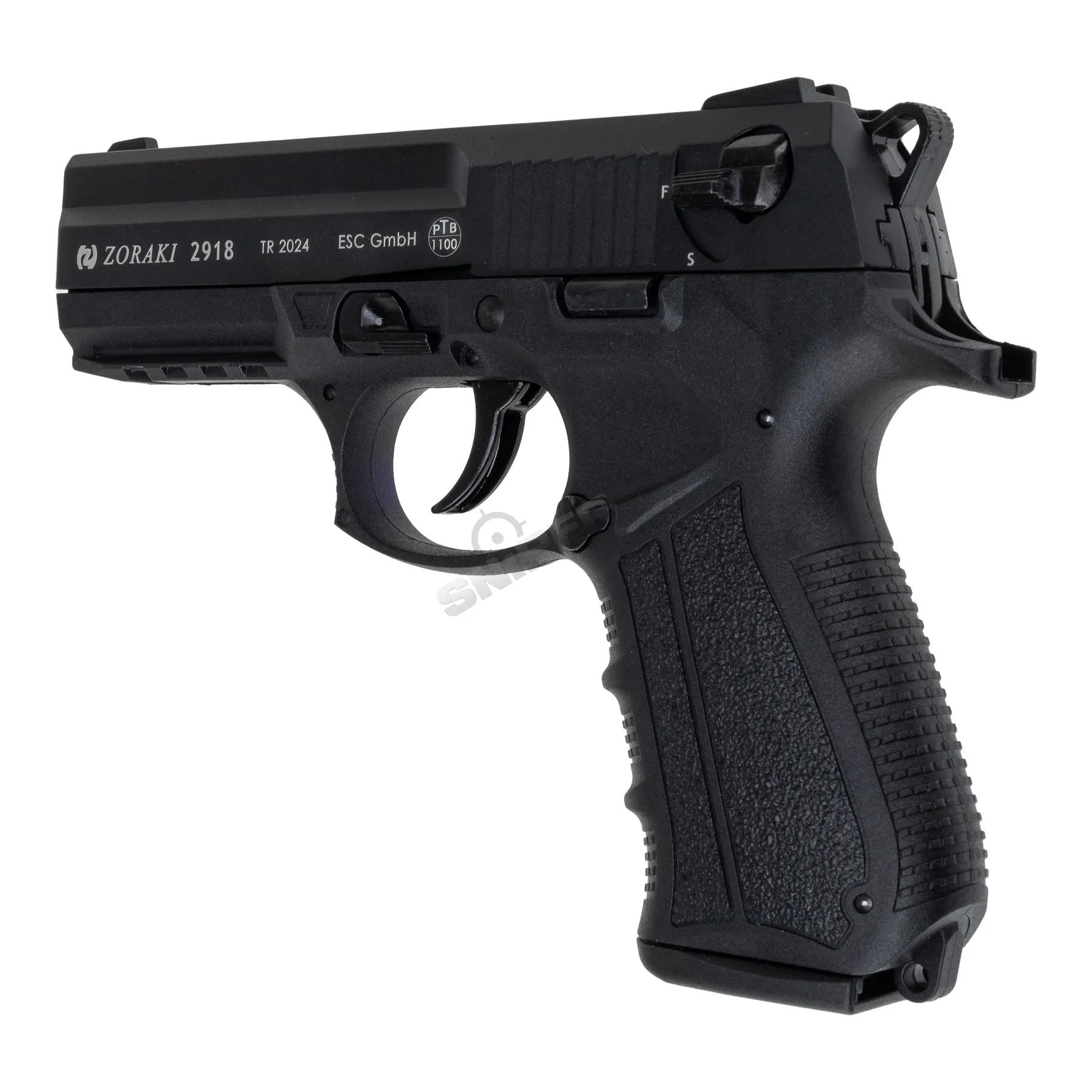 Zoraki 2-918 9mm P.A.K. Schreckschusspistole, Black