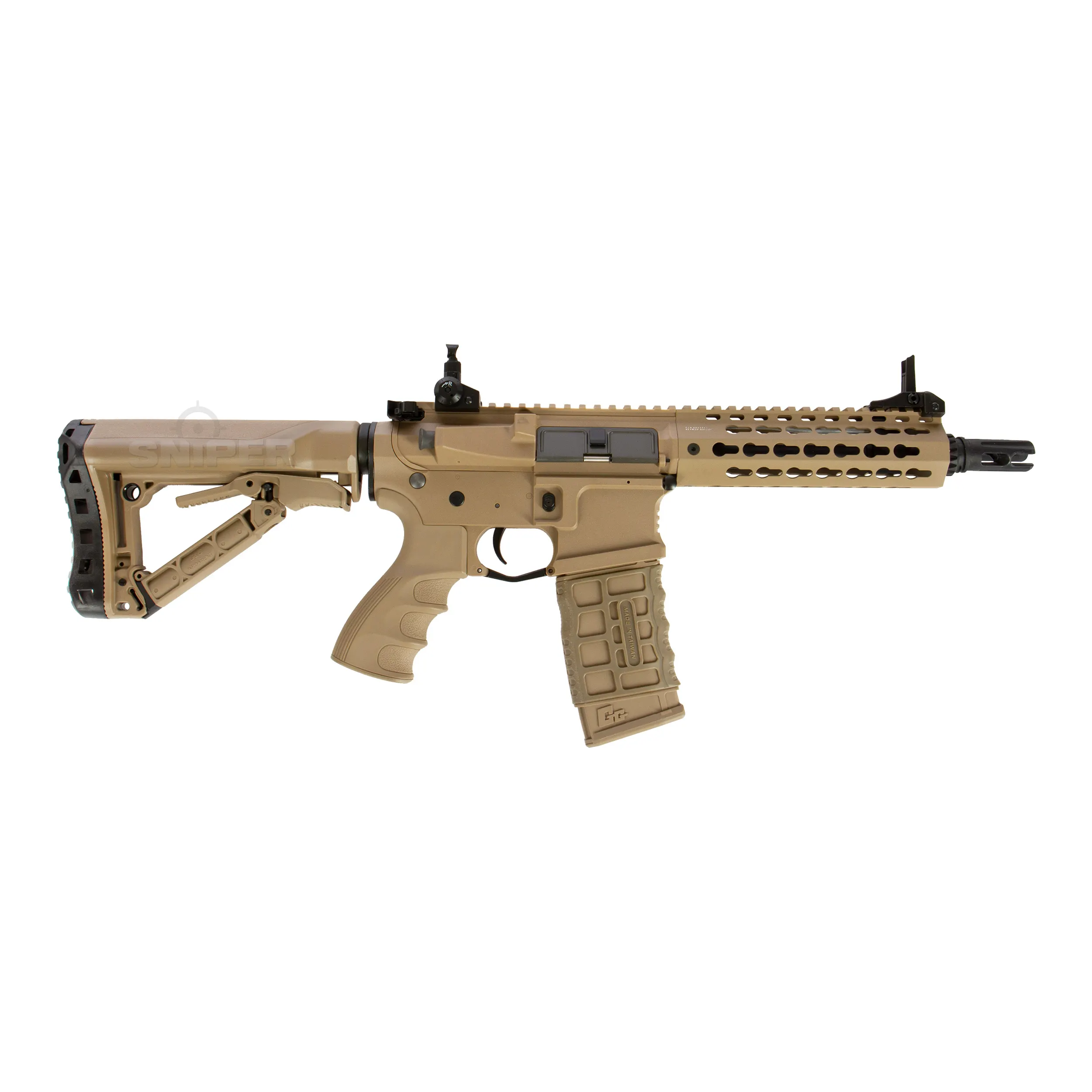 CM16 SRS ETU 0,5 Joule Desert, AEG Softair Gewehr