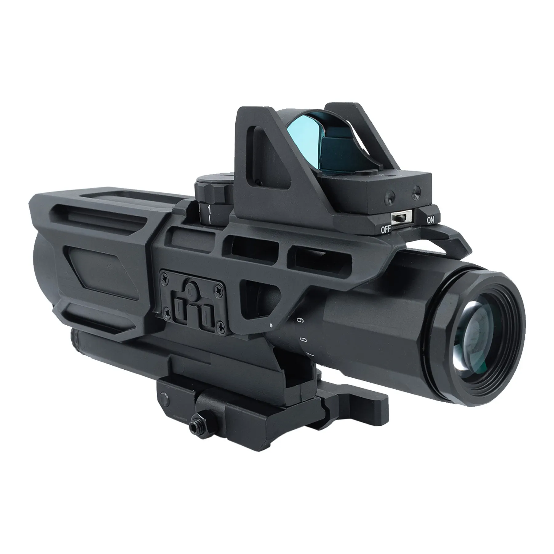 USS 3-9X40 Gen3 Scope mit Red Dot, Black