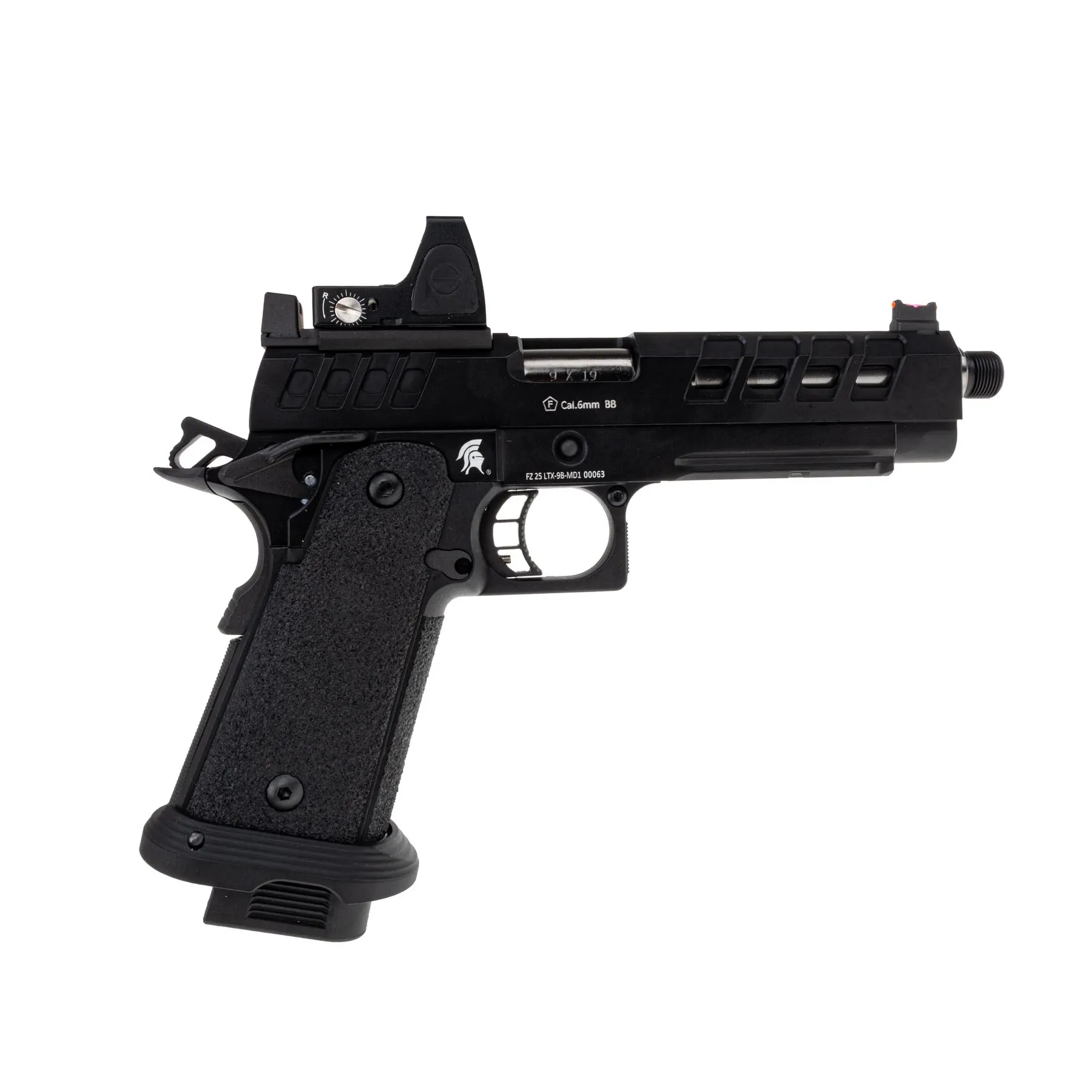 Lancer Tactical Heracles RMR Hi-Capa GBB Softairpistole, Black