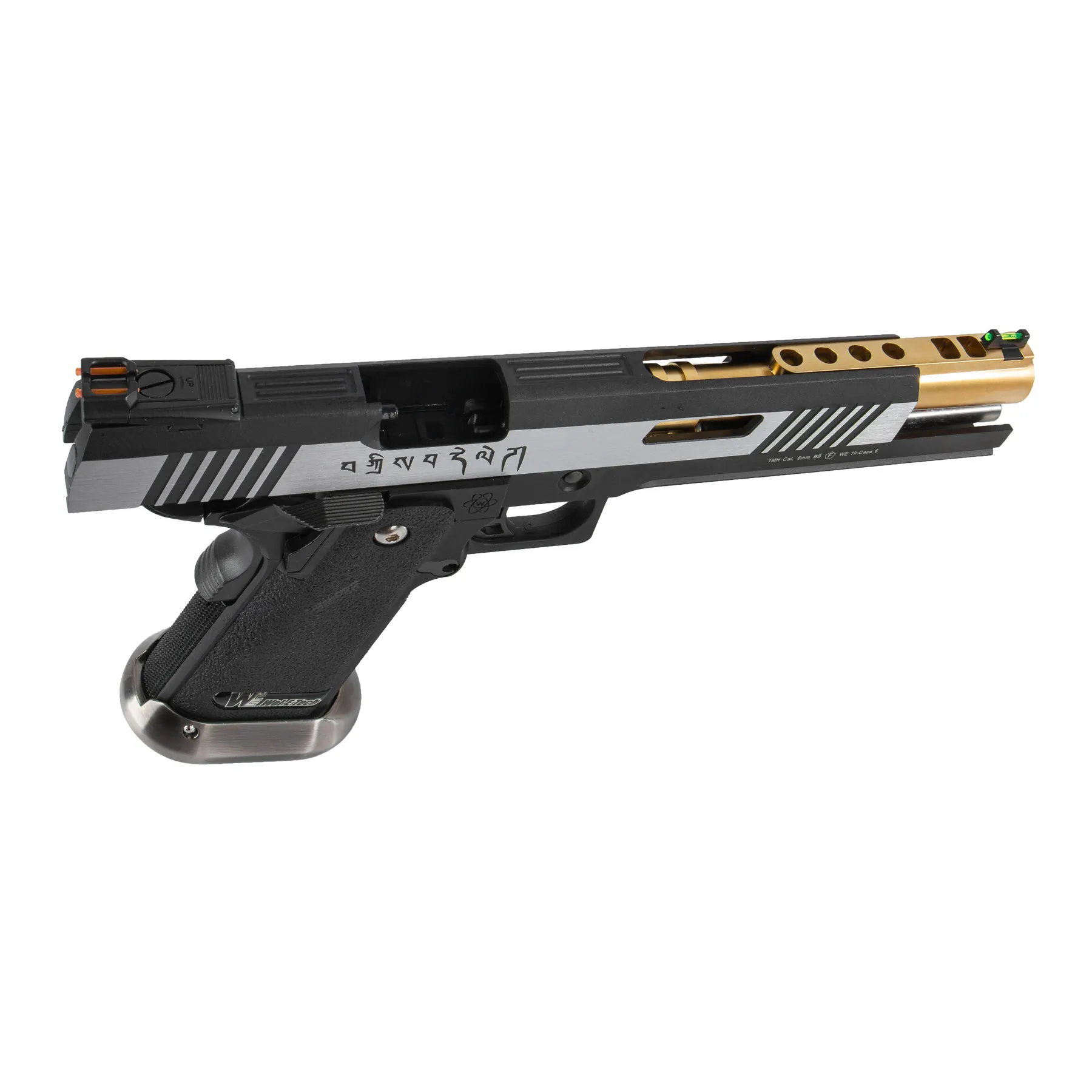 WE Hi-Capa 6 Gold Barrel Force Dualtone GBB Softair Pistole