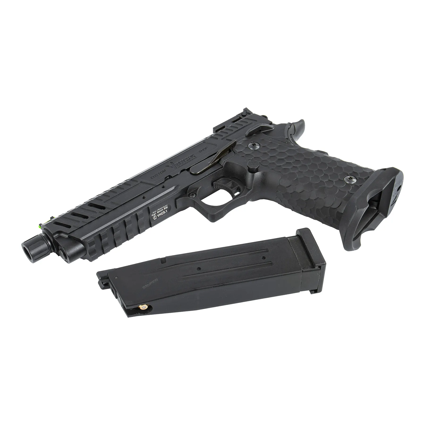 Vorsk Hi-Capa 5.1 Black GBB Softair Pistole