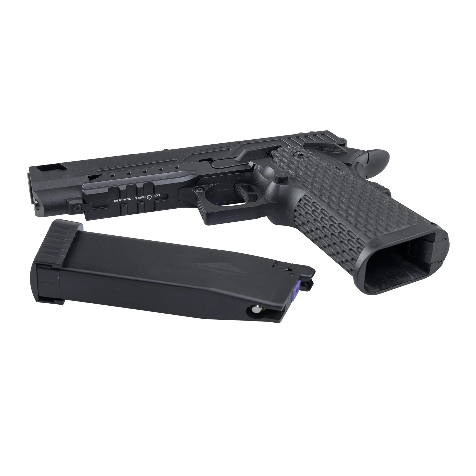 Novritsch SSP5 Gas Blowback Pistol 5.1", Black
