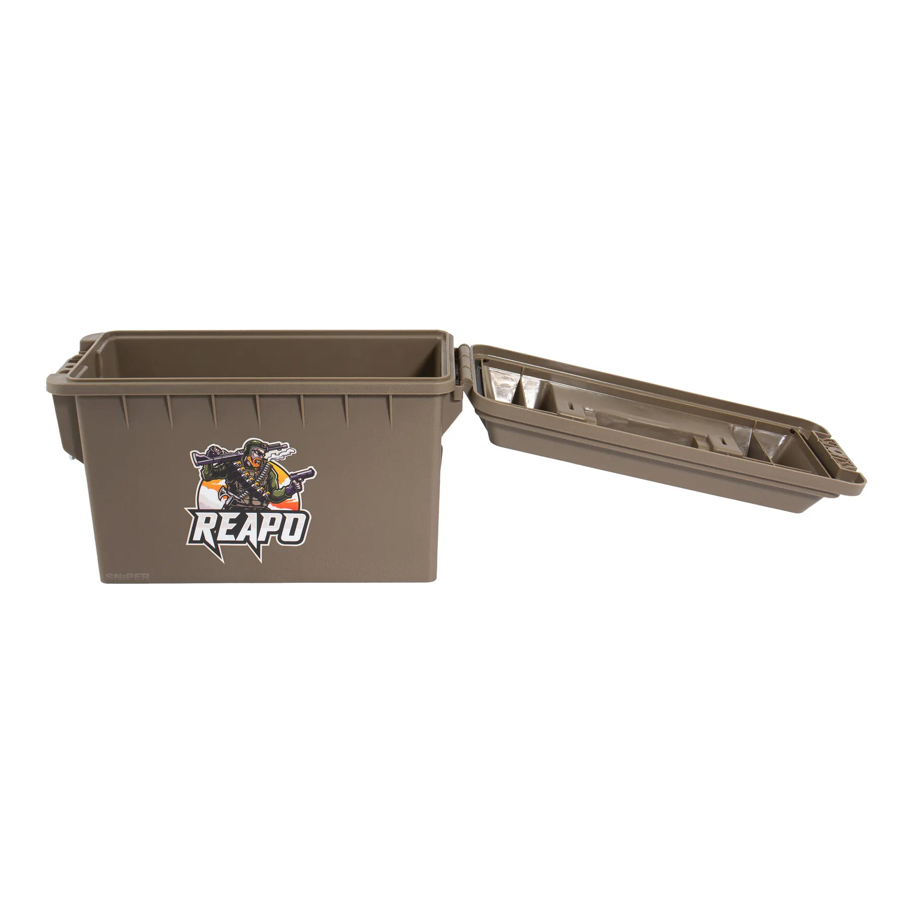 Kunststoff Munitionskiste, 24,5 x 10,8 x 14,5 cam tan Kunststoff Munitionskiste, 24,5 x 10,8 x 14,5 cam tan