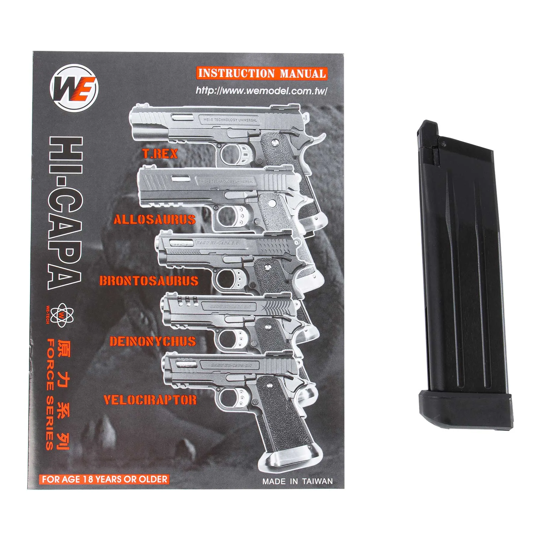 WE Hi-Capa 6 T-Rex Customs Blue GBB Softair Pistole