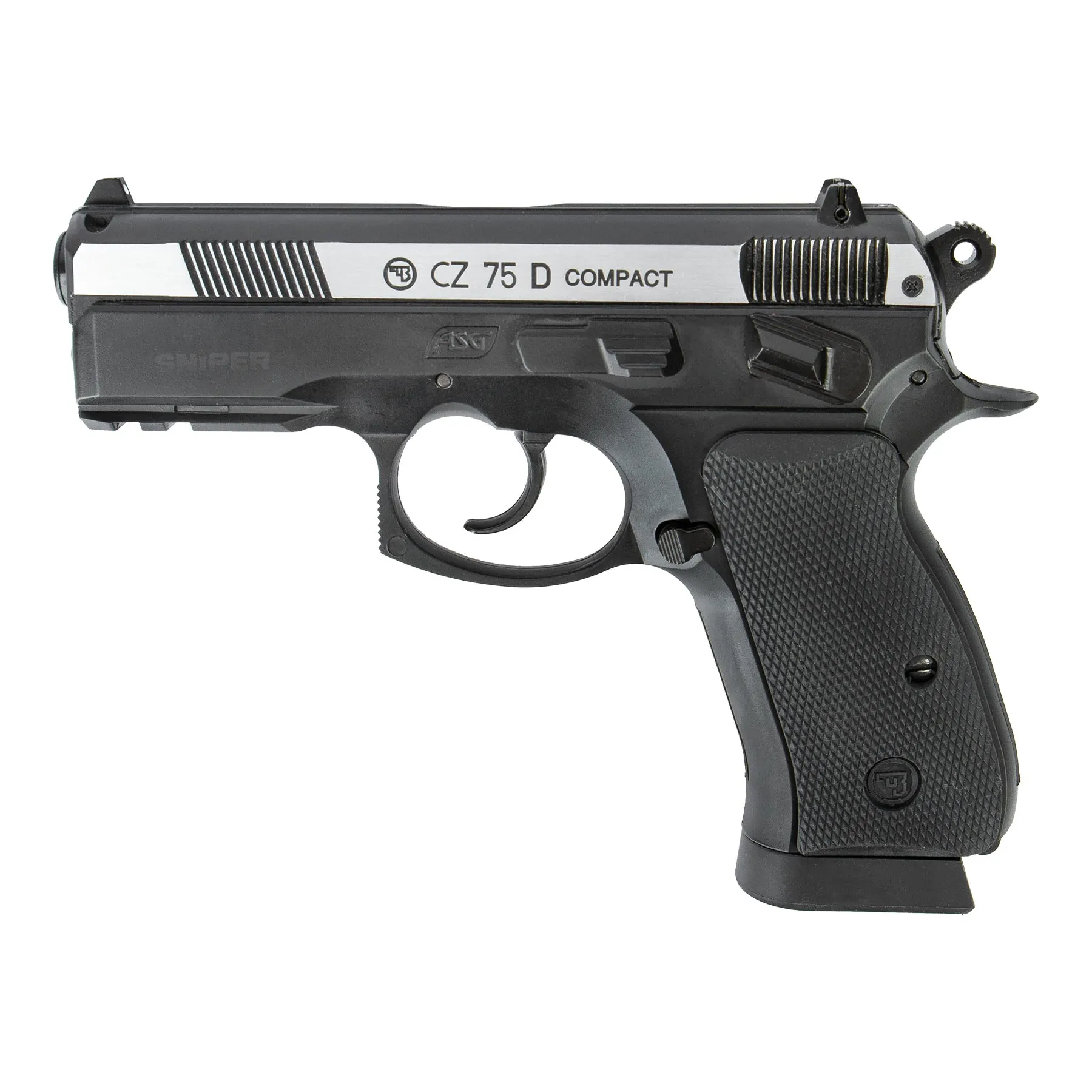 CZ 75D Compact, NBB, Co2, Silver