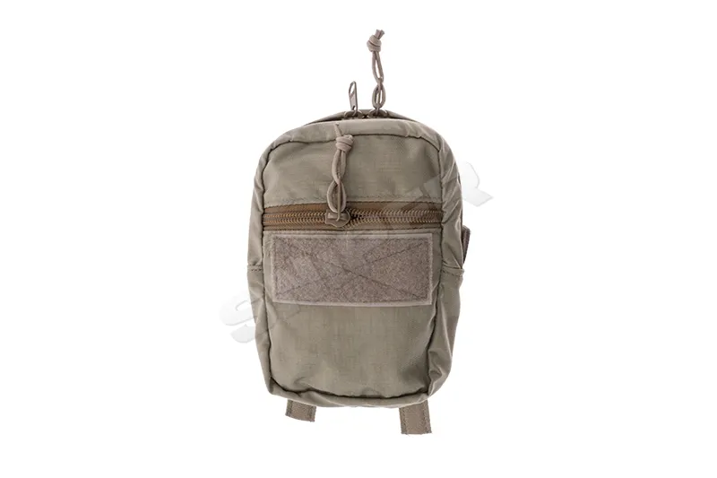 Vertical Double Zip Utility Pouch, Khaki Vertical Double Zip Utility Pouch, Khaki