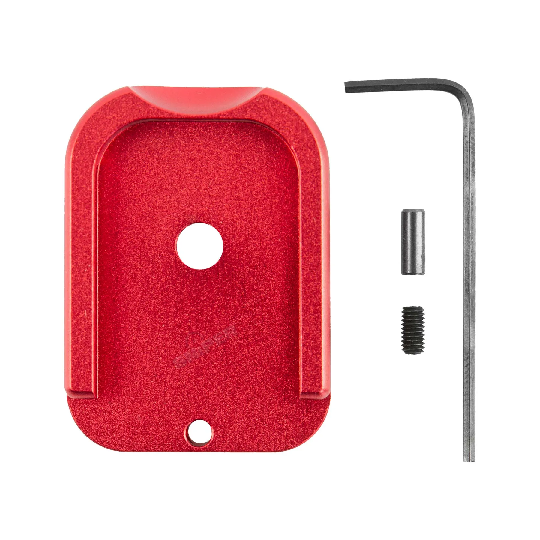 Hi-Capa Aluminium Magazine Base Plate, Red Hi-Capa Aluminium Magazine Base Plate, Red