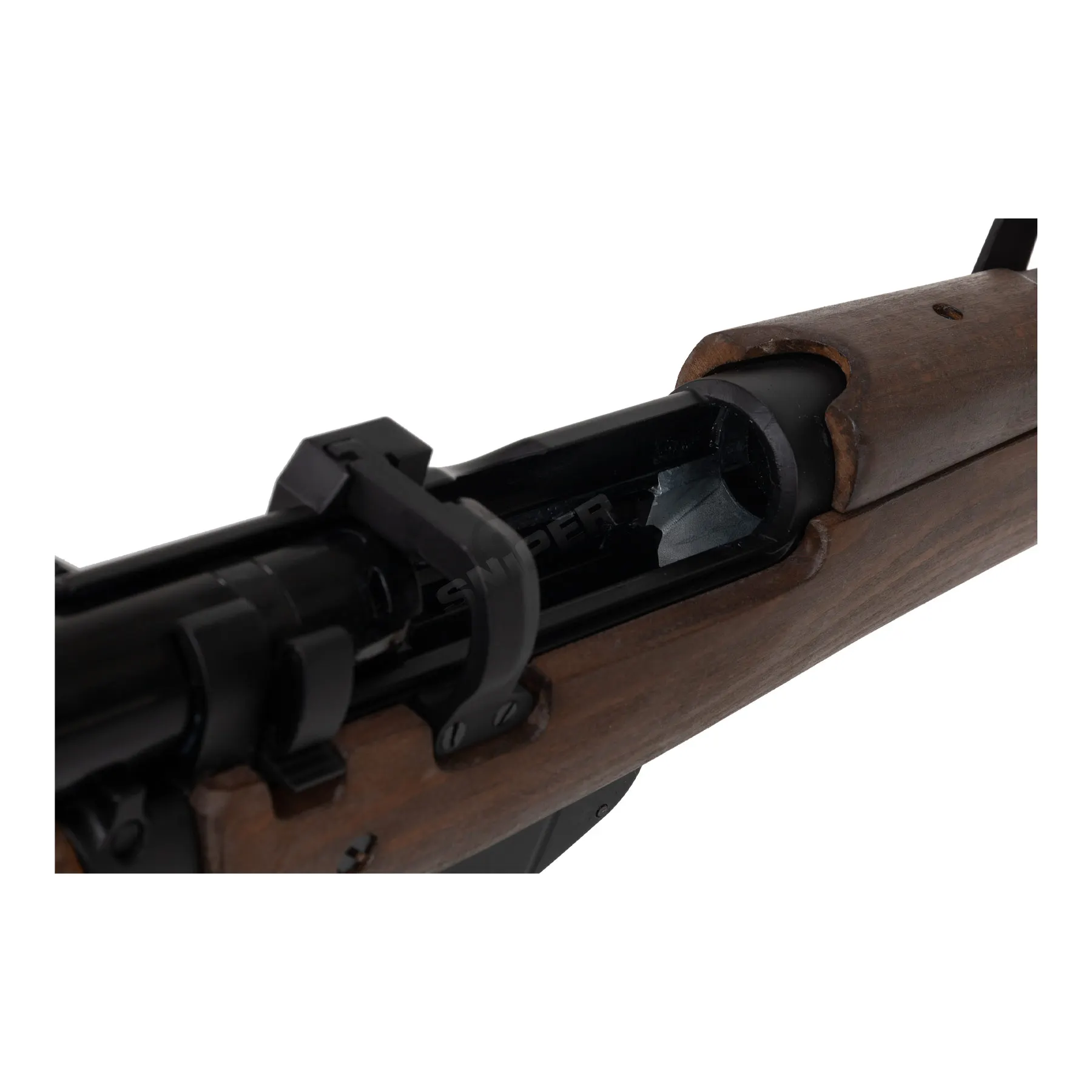 Double Bell Lee Enfield No.1 MK III Scharfschützengewehr, Real Wood