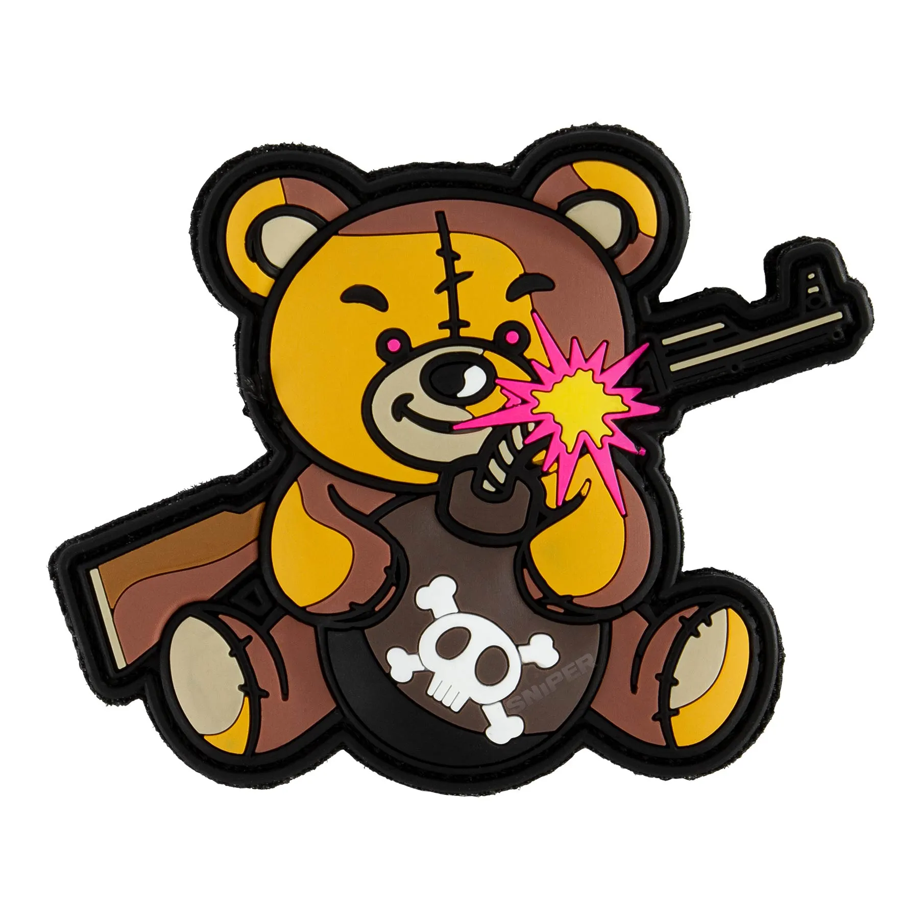 Patch PVC 3D Terror Teddy, braun Patch PVC 3D Terror Teddy, braun
