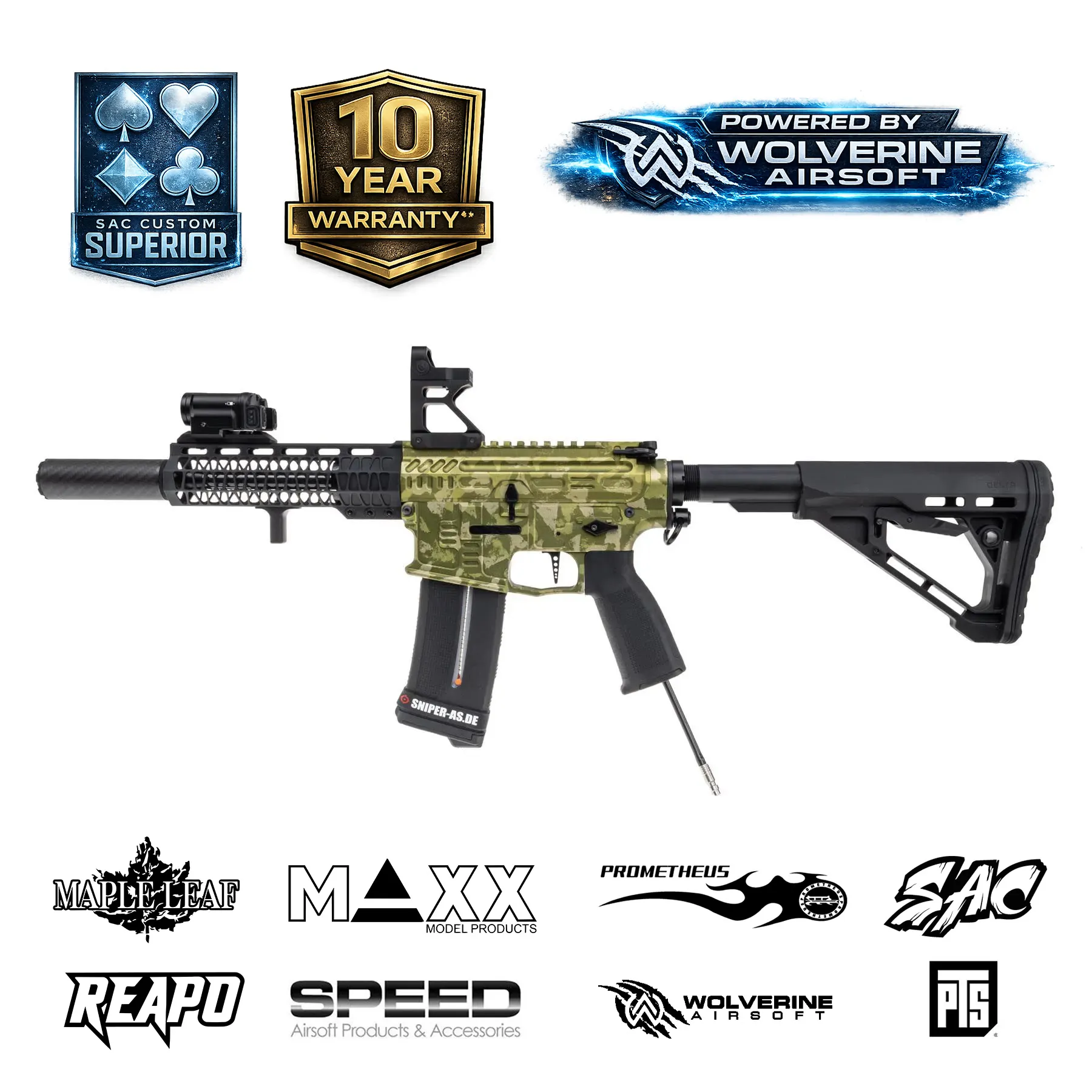 SAC AR SOLID - "Bush Viper" Full Kit, HPA