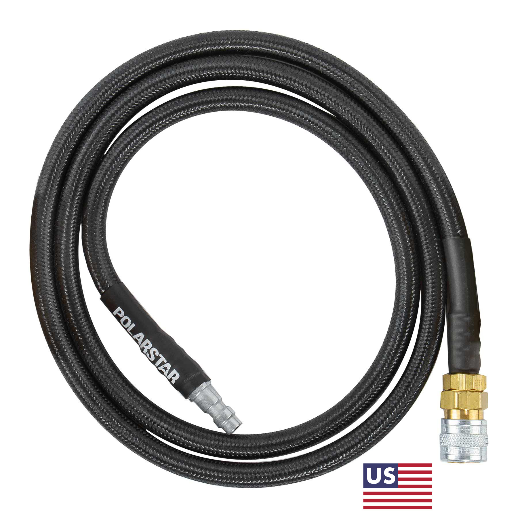 HPA Braided Line, QD Male/Female fittings 42"