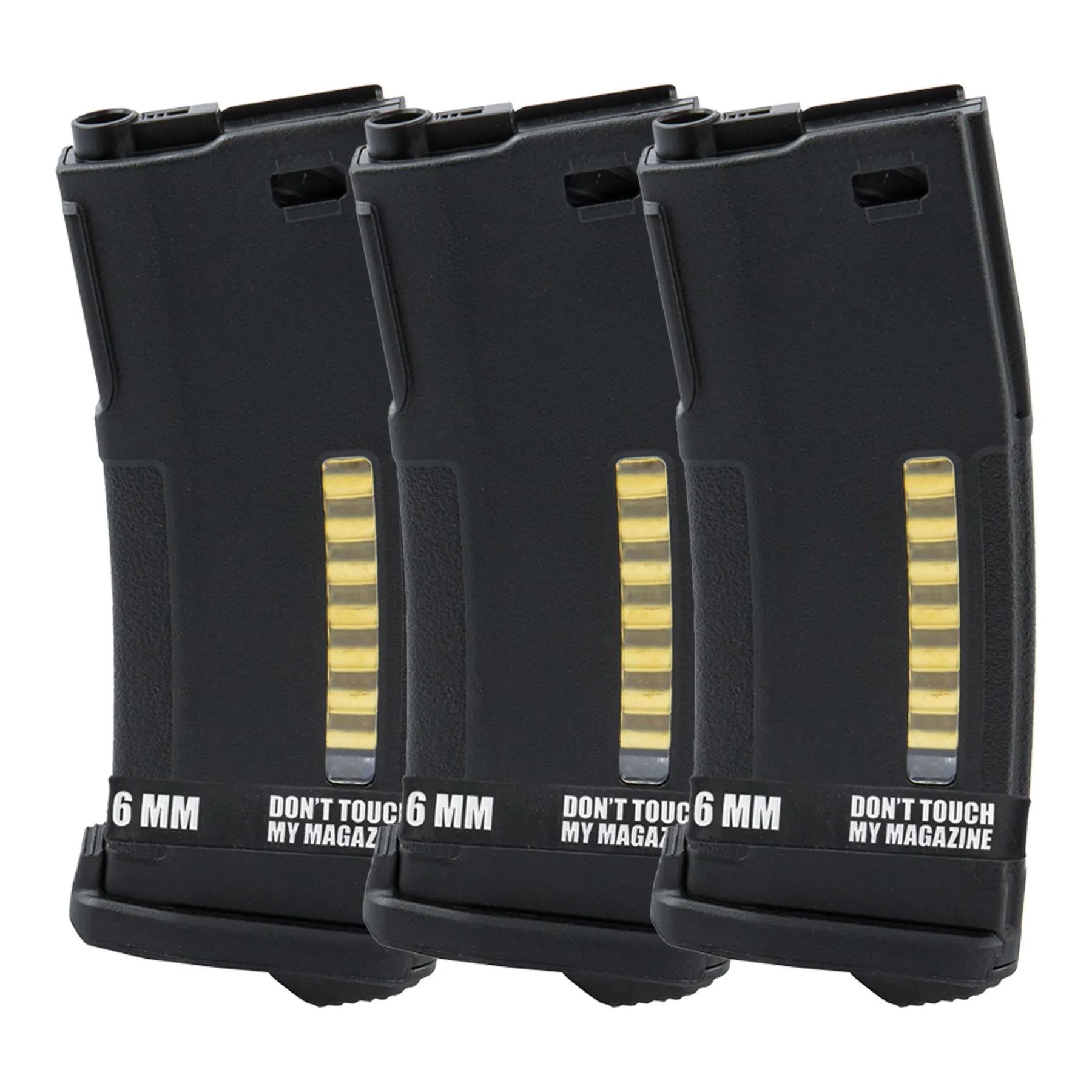 PTS Enhanced Polymer Magazine 150rds, Black, 3er-Set