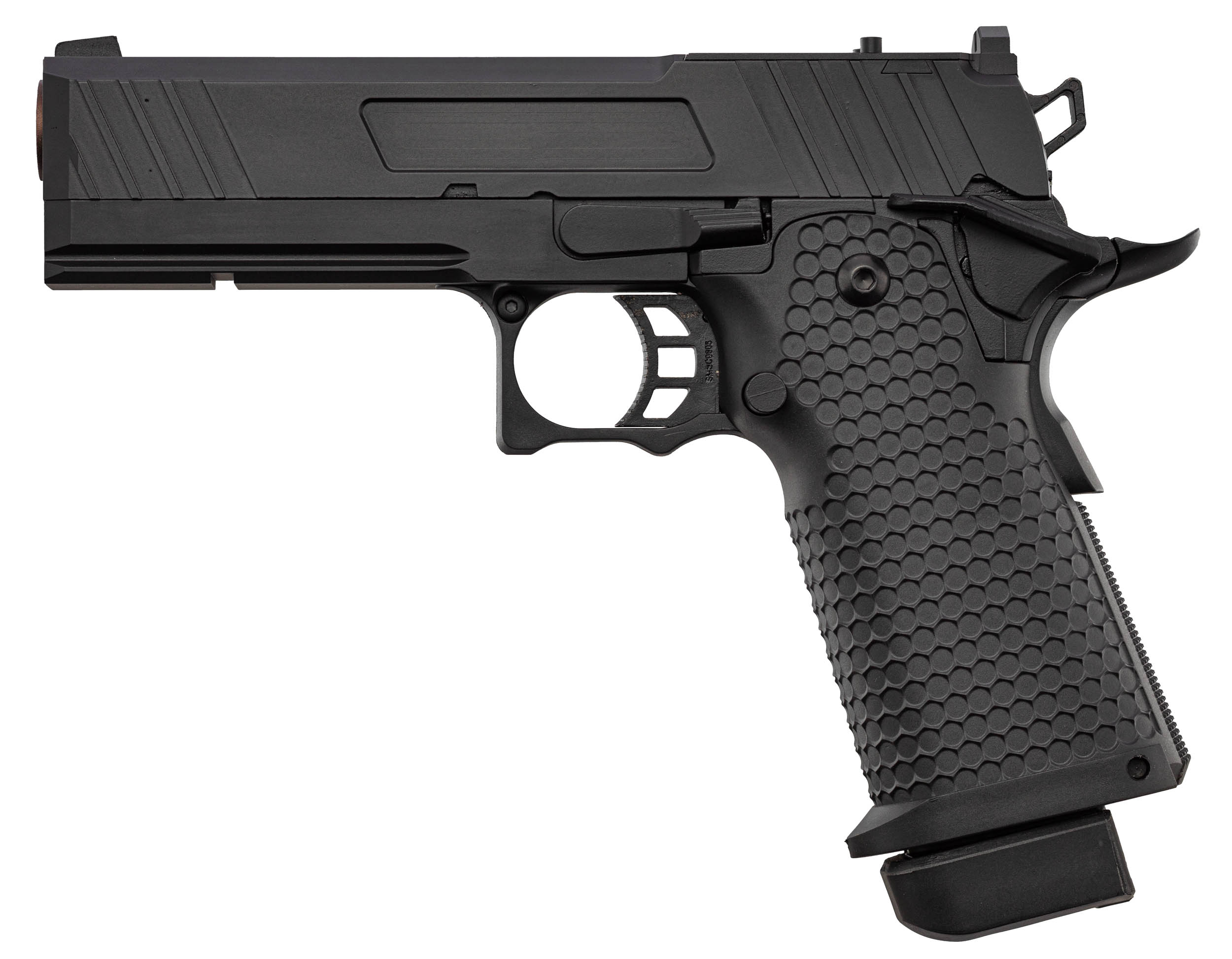 Golden Eagle 4.3 Hi-Capa GBB Airsoft Pistole, Black/Bronze