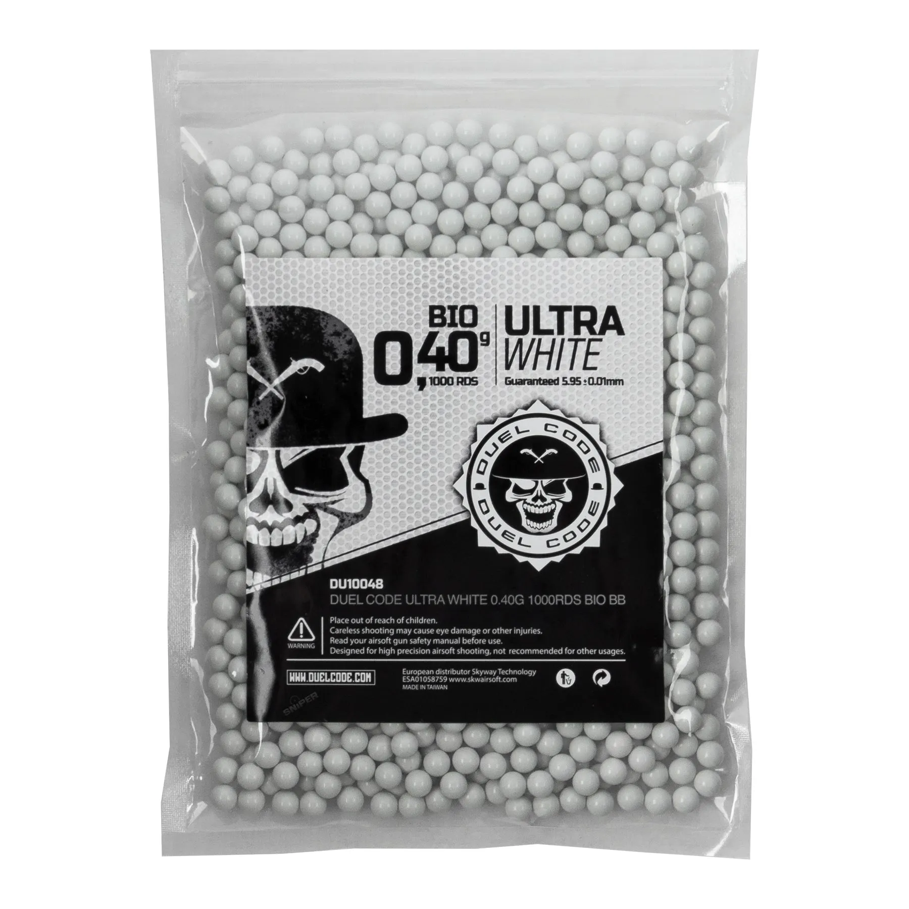 Duel Code Ultra White Bio BBs 0,40g, 1000rds