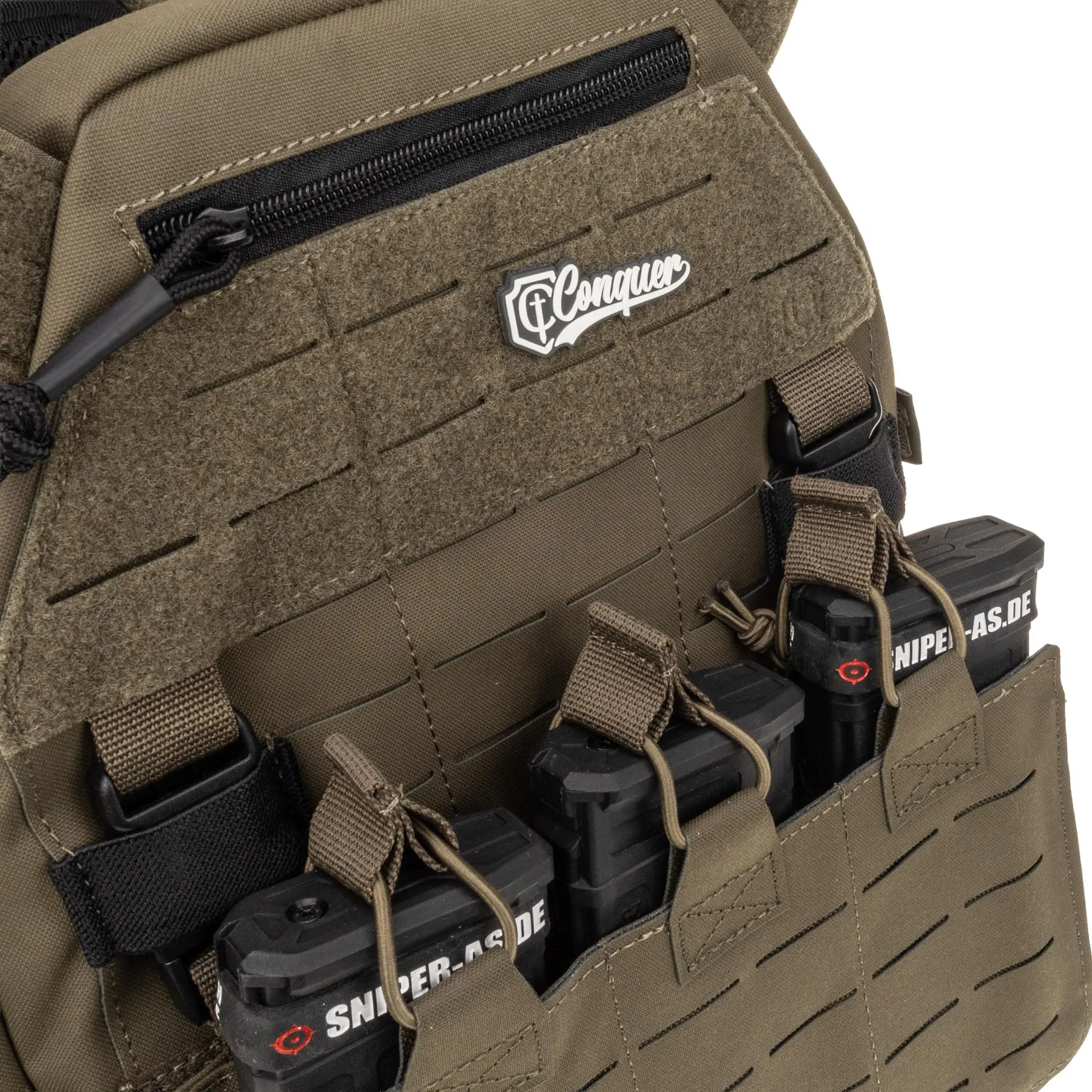 Conquer MQR Vest Plattenträger, Ranger Green