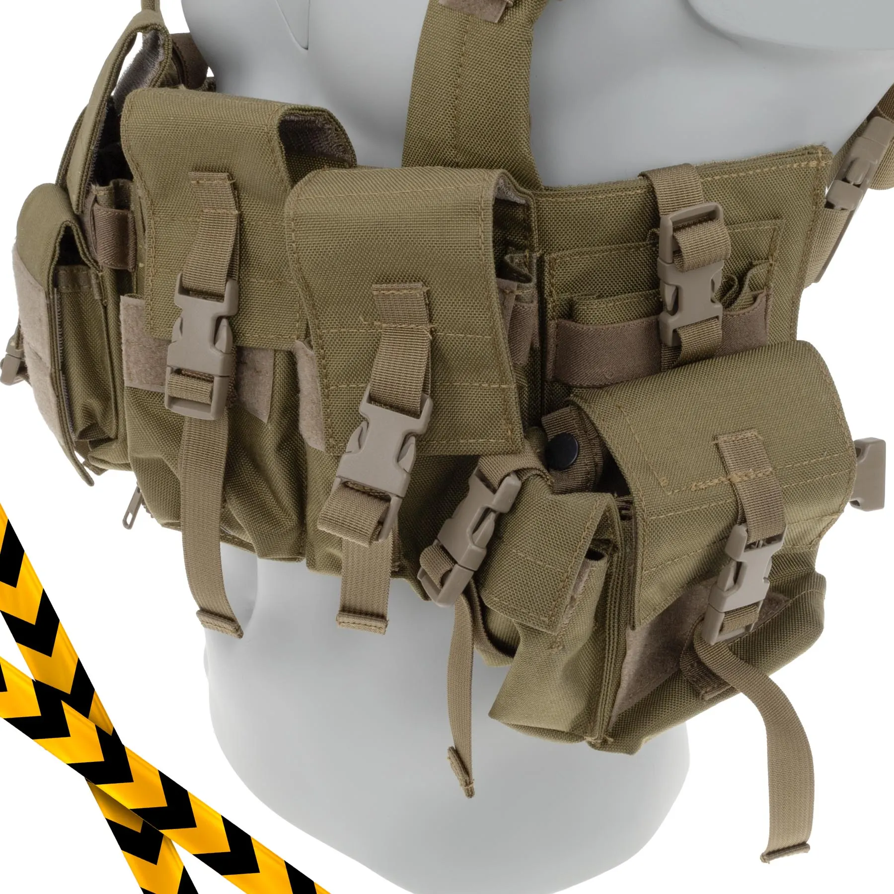 B-Ware Tactical LT1961G Chest Rig, Khaki/Tan