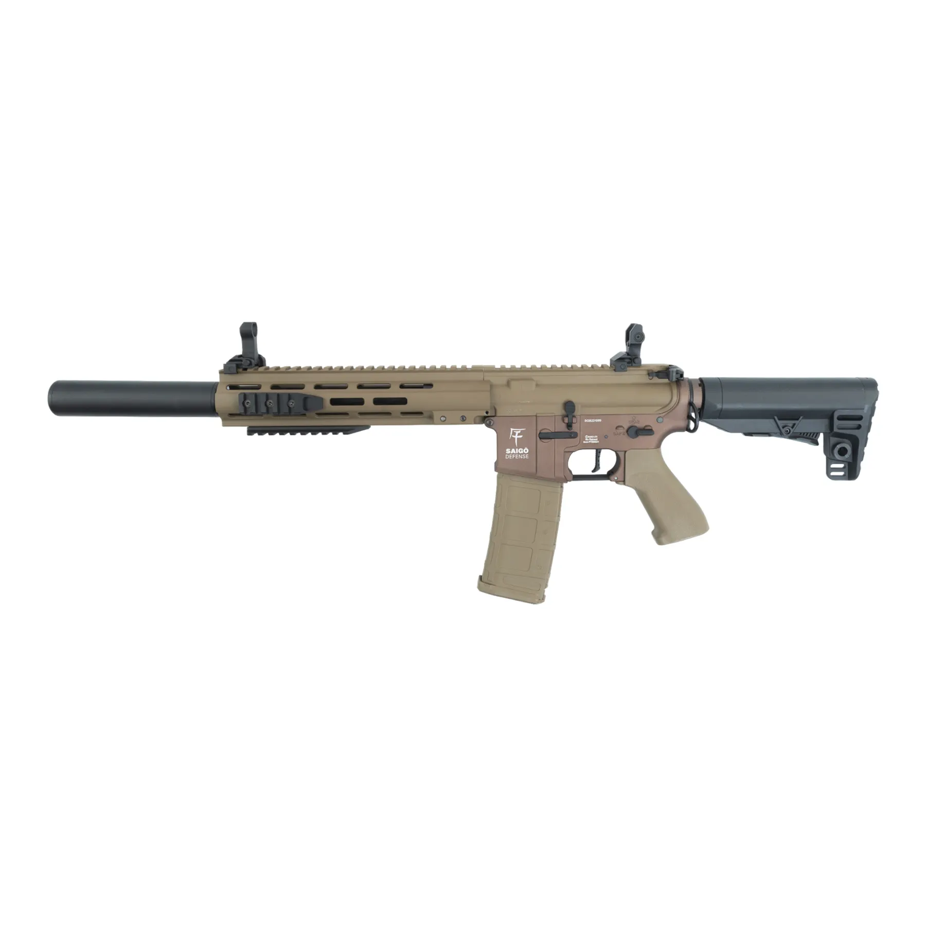 Saigo Defense Bushido Chu ETU M4 (S)AEG, Tan