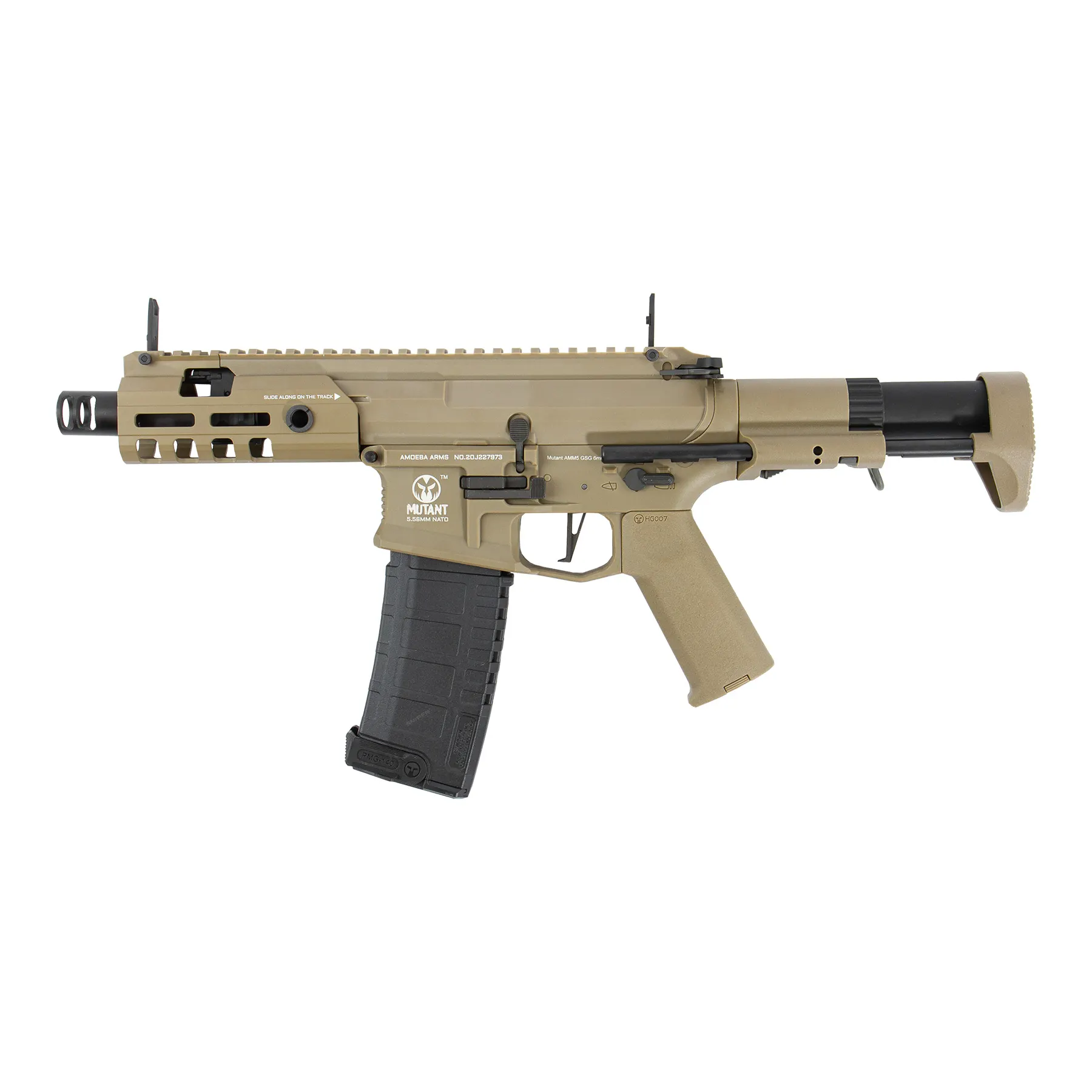 Ares Amoeba M4 Mutant AMM5 EFCS (S)AEG, Dark earth