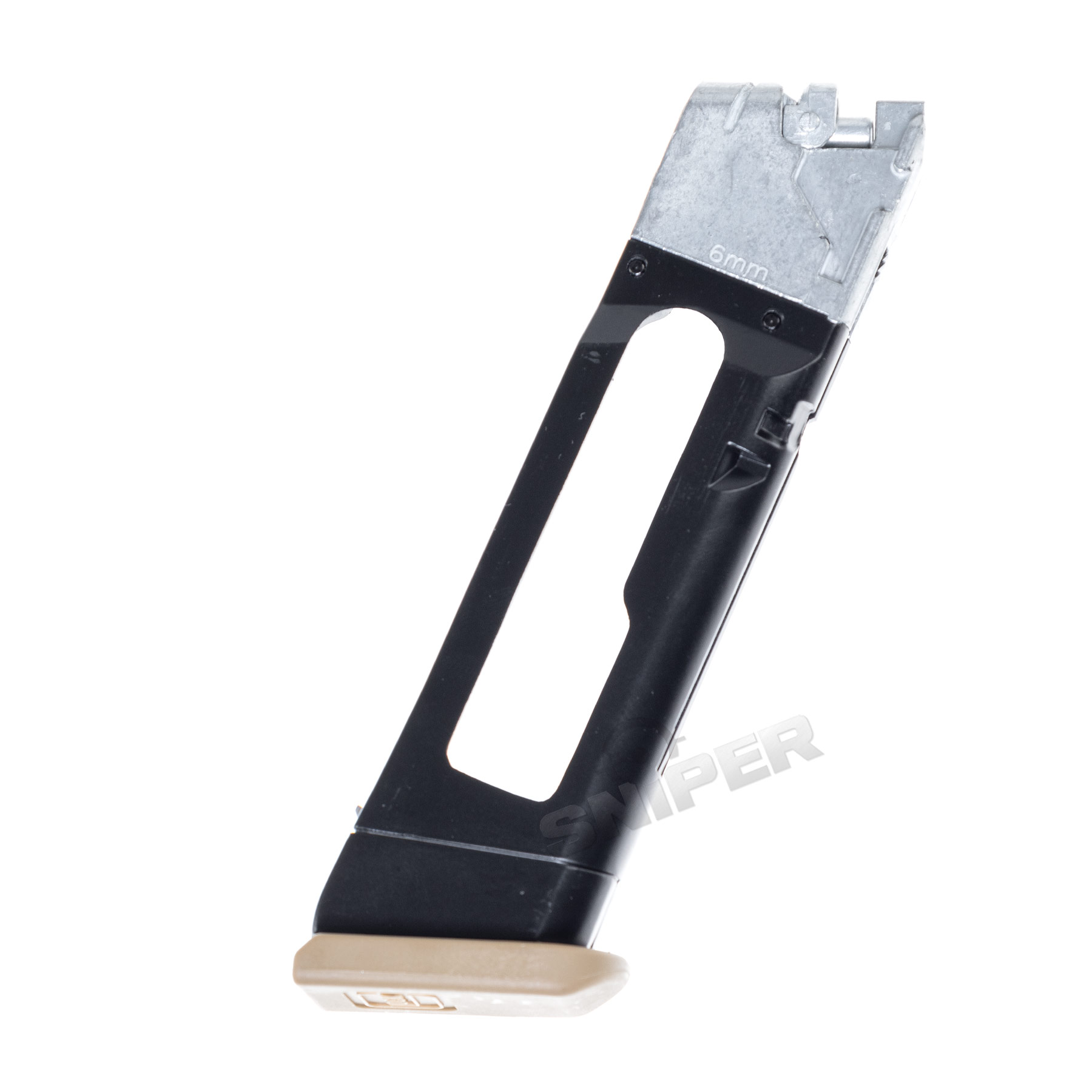 Glock 17 Gen 5 GBB Softair Pistole, Black/Tan