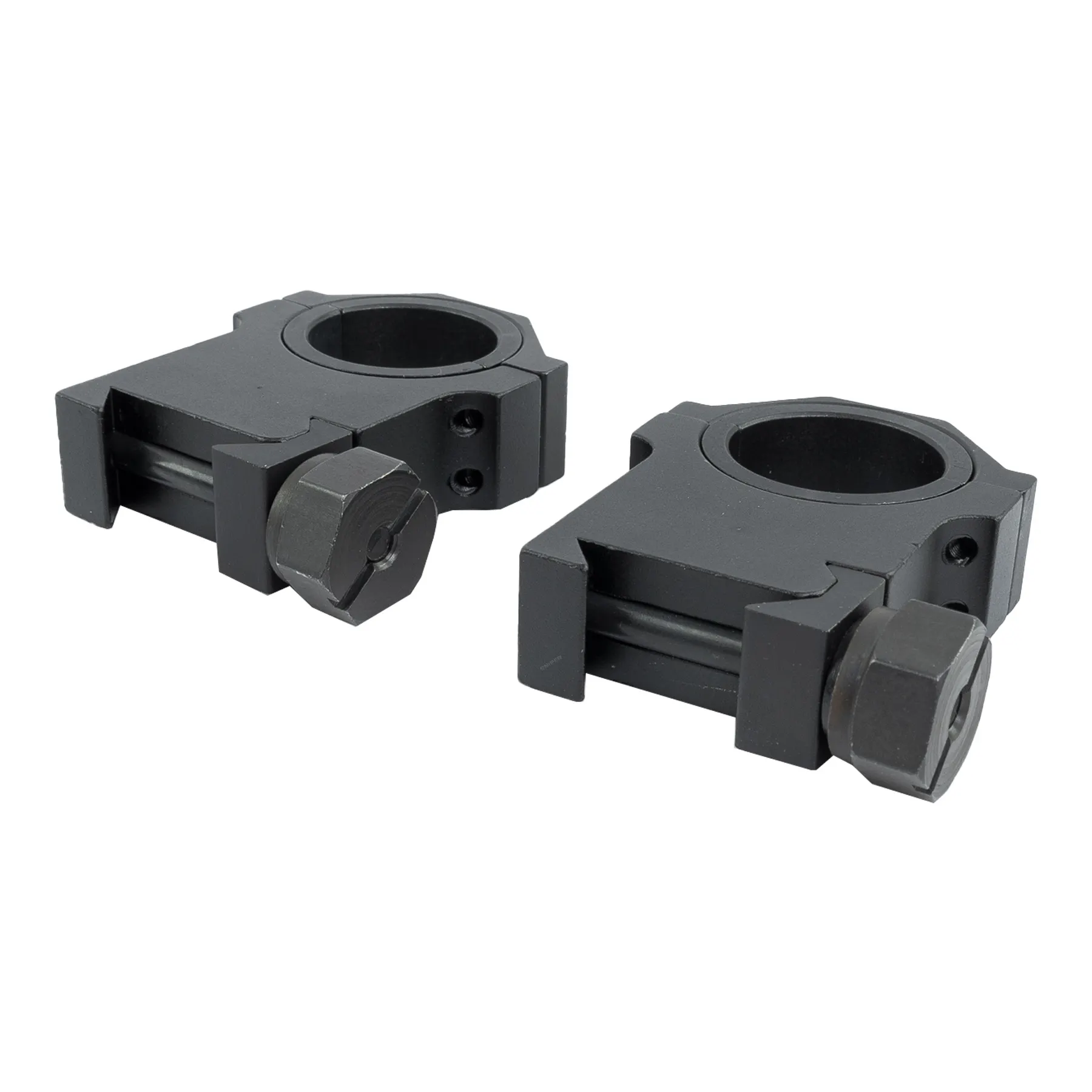 30mm High HD Weaver Rings, Black