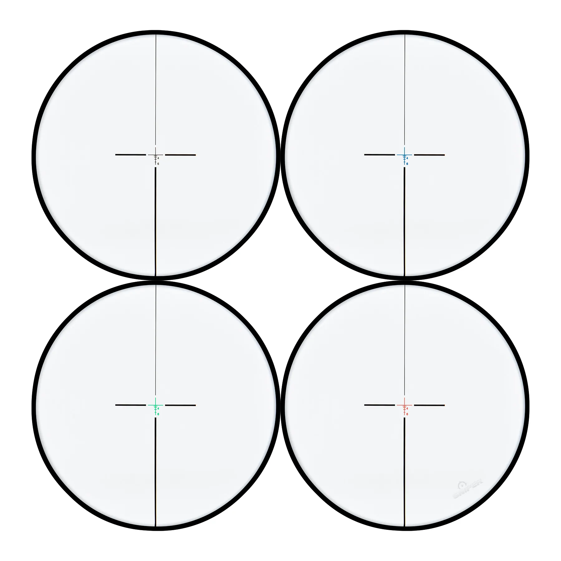 4x32 Multi-Color Scope, Black 4x32 Multi-Color Scope, Black