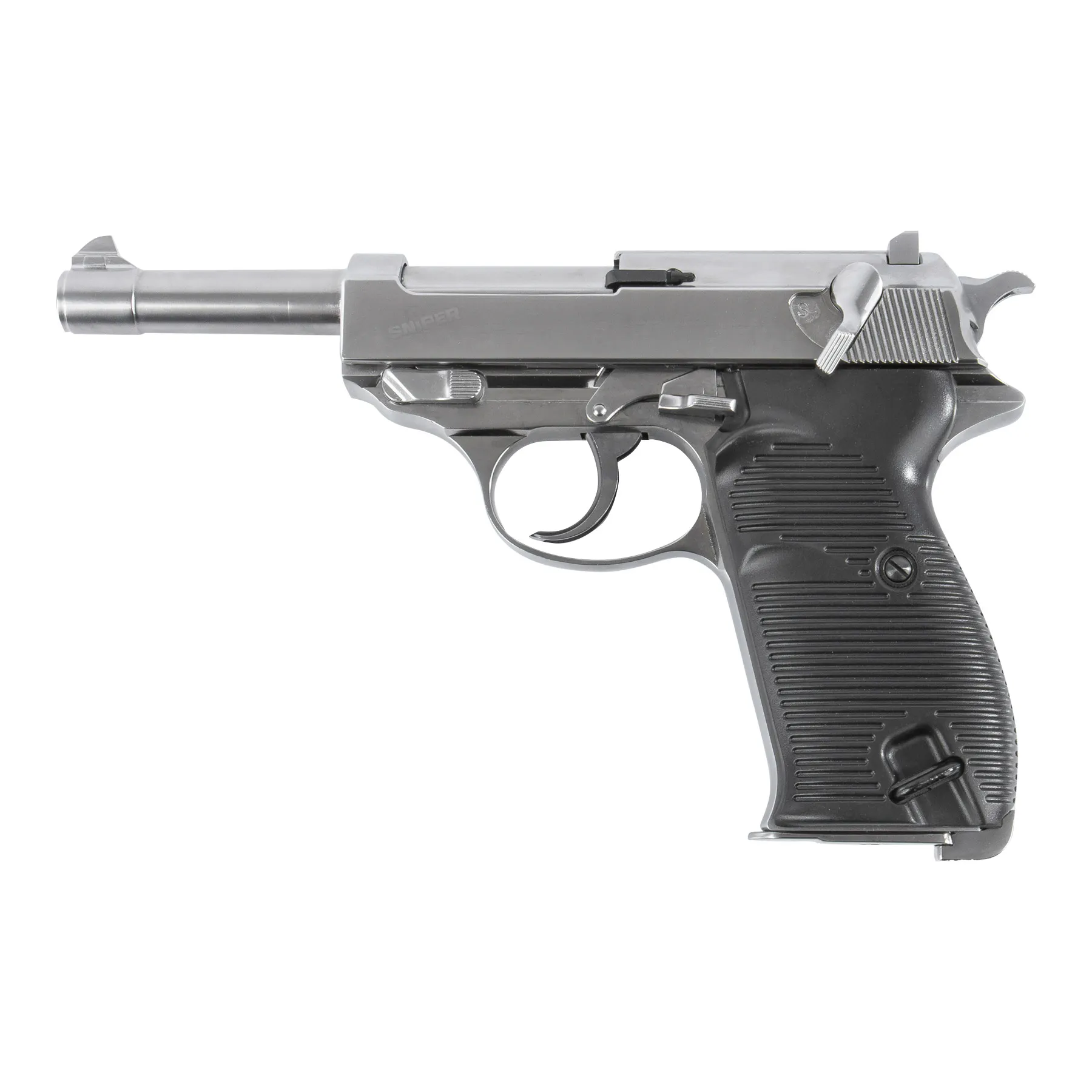 WE Militärpistole Full Metal Silver GBB Softair Pistole