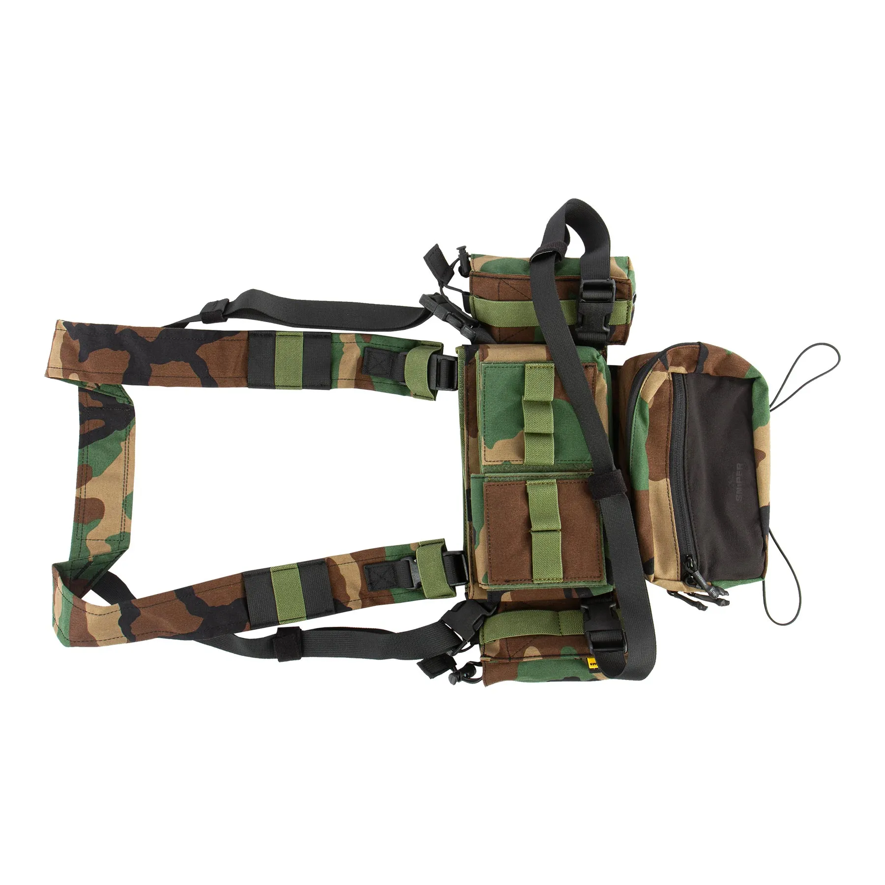 Micro Fight Chissis MK3 Chest Rig, Woodland