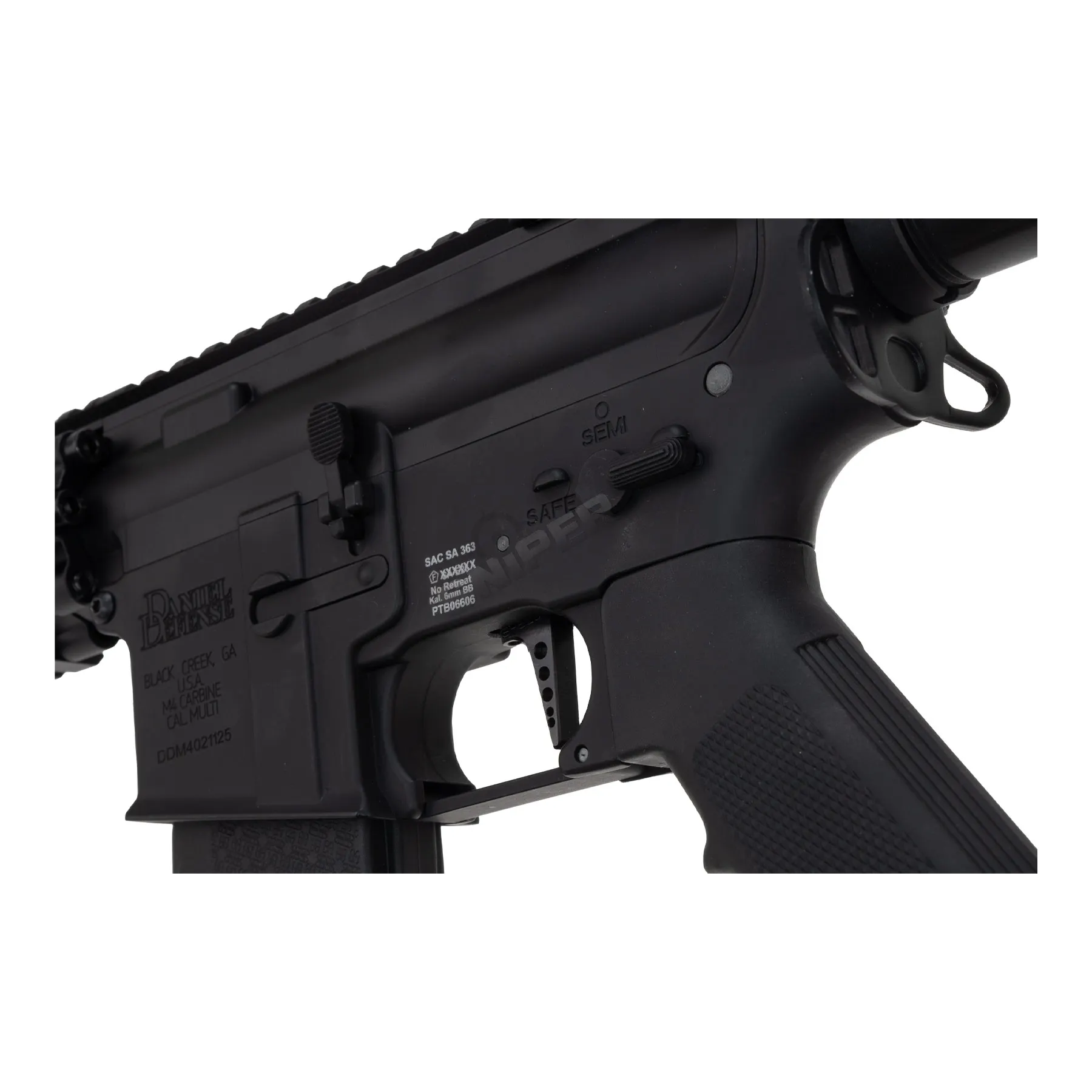 SAC X SA-E26 Edge Daniel Defense MK18 (S)AEG, Black