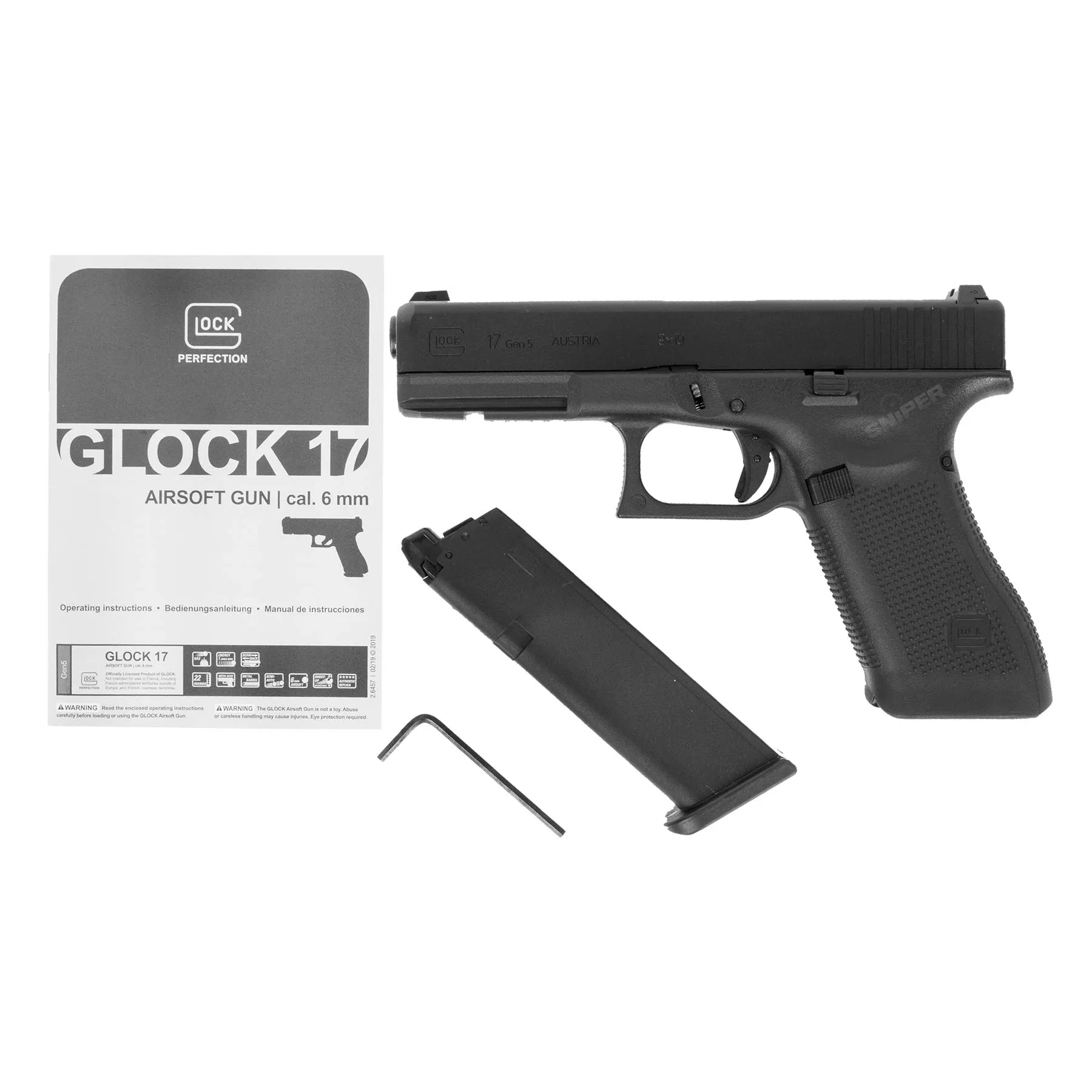 Glock 17 Gen 5 GBB Softair Pistole