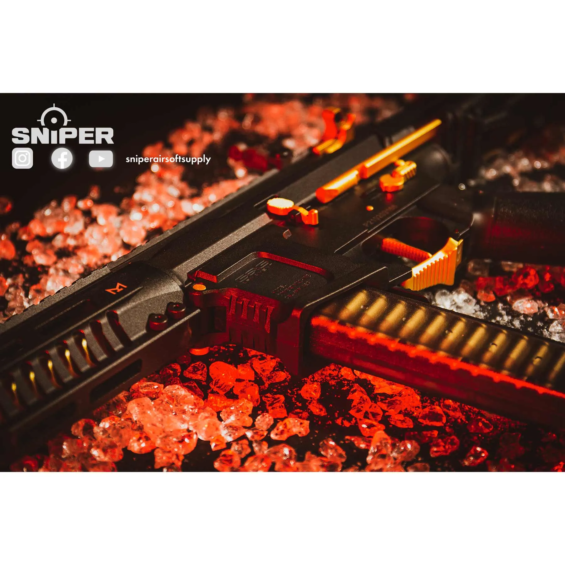 G&G ARP 9 Stealth (S)AEG, Gold