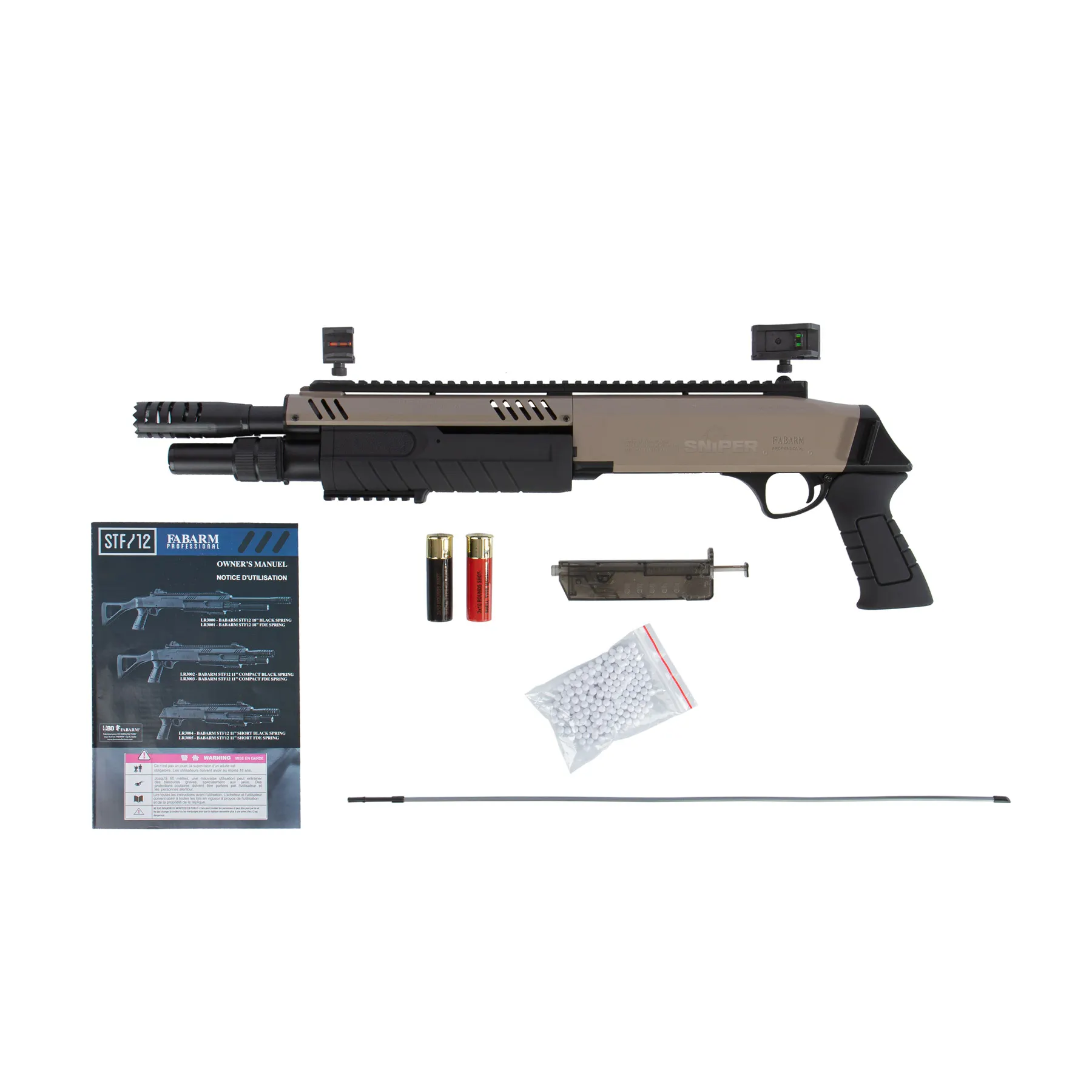 FABARM STFS12 11" Pumpgun, Tan