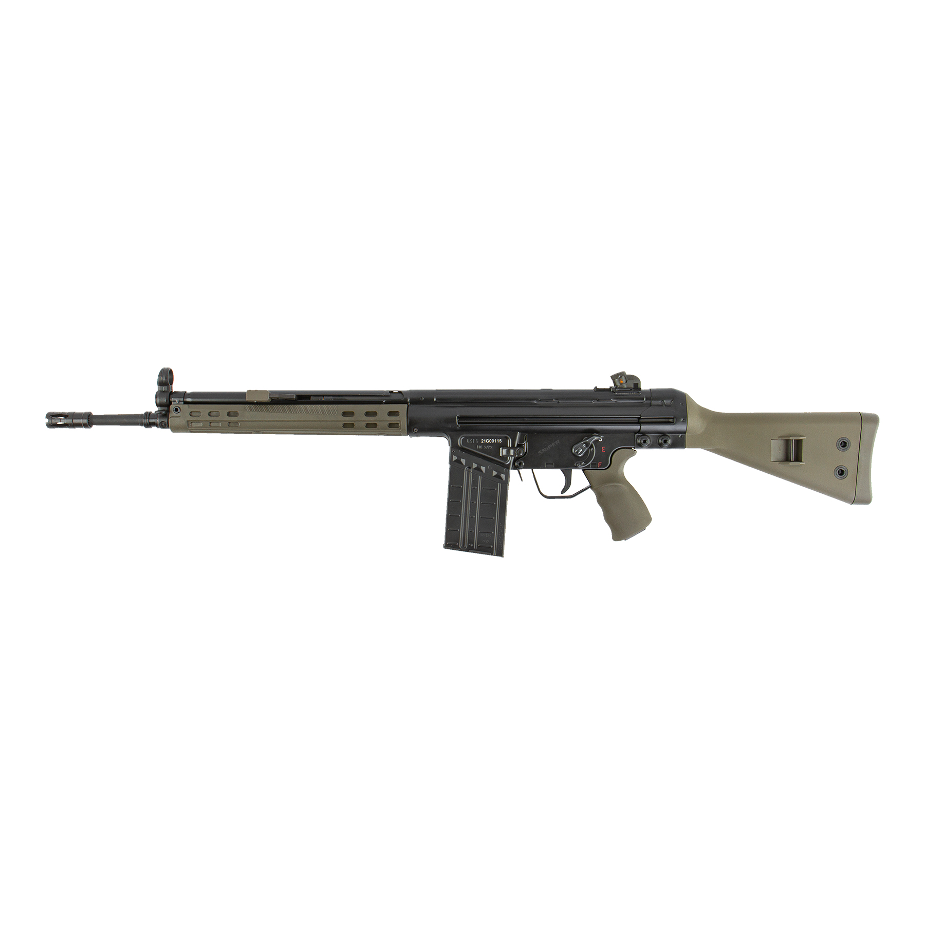 Heckler und Koch G3A3 Oliv GBB Softair Gewehr