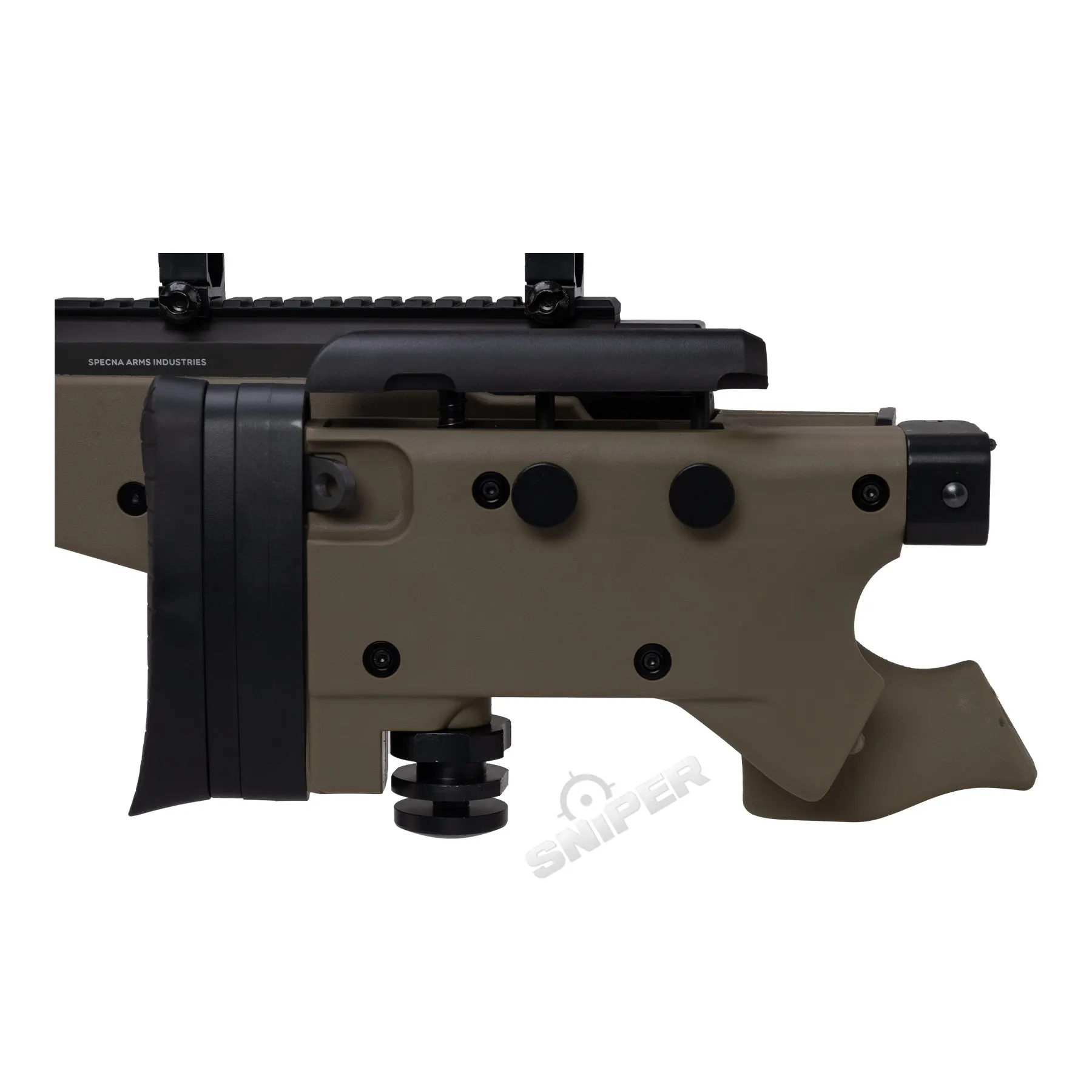Specna Arms SA-S14 Scharfschützengewehr High-Power w/ Scope & Bipod, Tan Specna Arms SA-S14 Scharfschützengewehr w/ Scope & Bipod, Tan